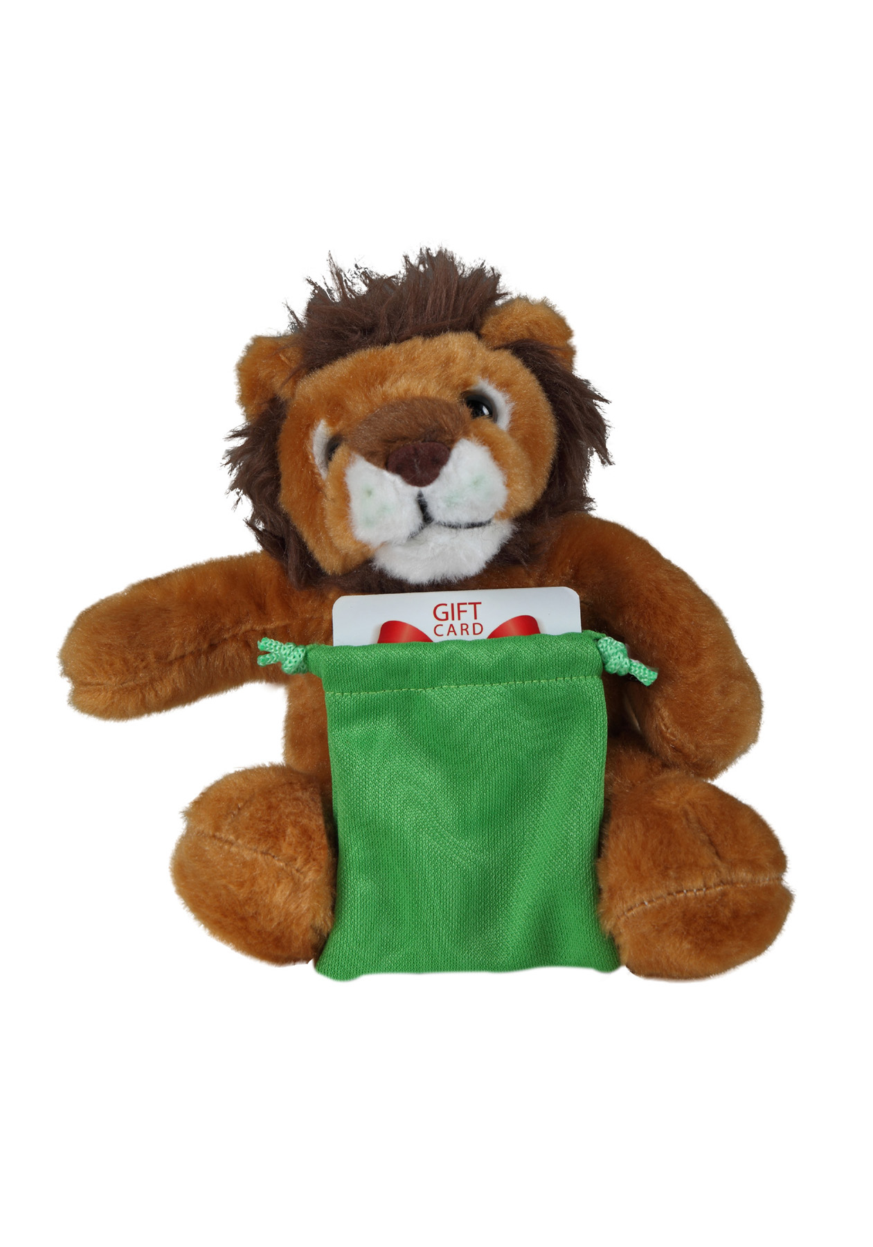 soft plush Lion with gift card sack 2
