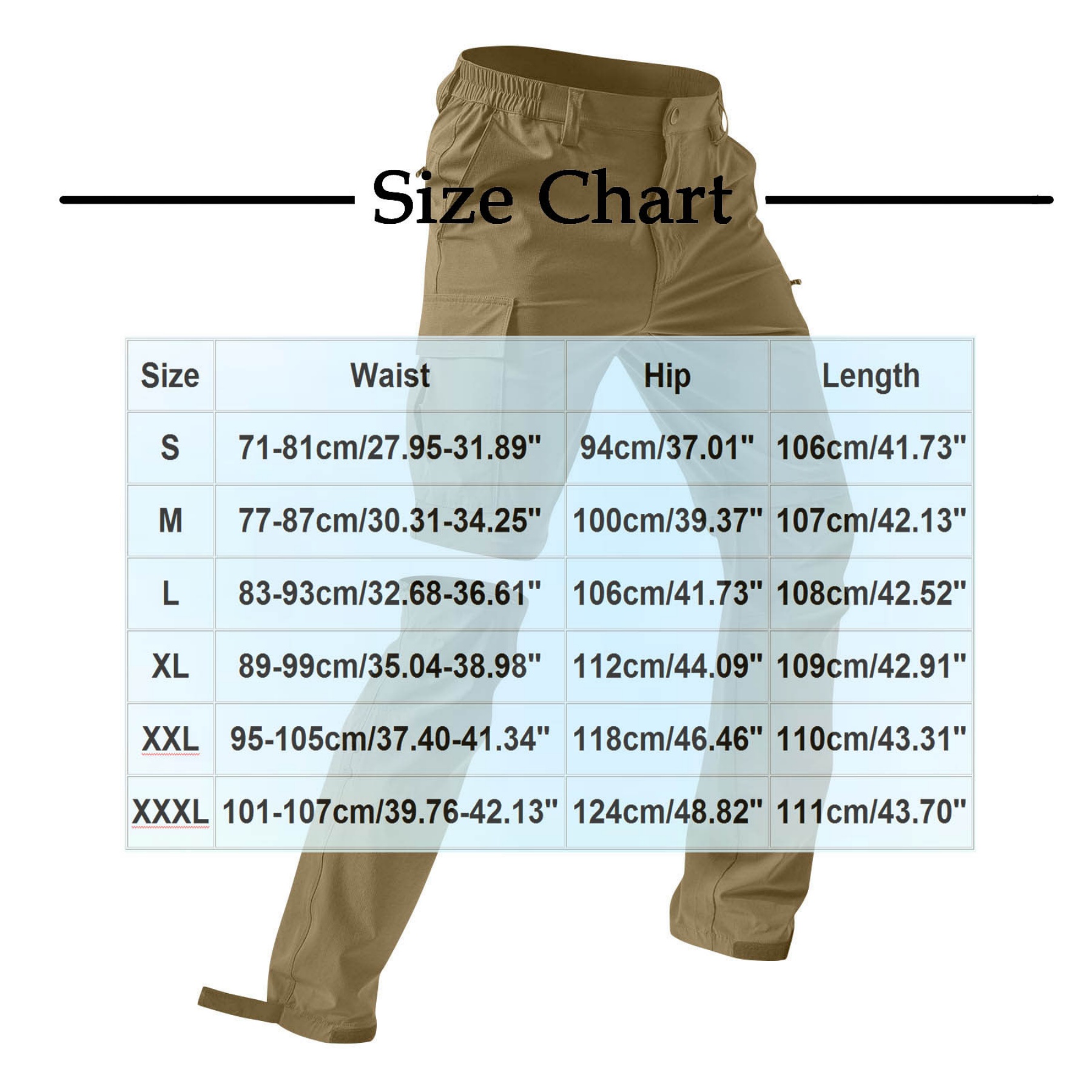 Convertible Zip Off Hiking Pants 5
