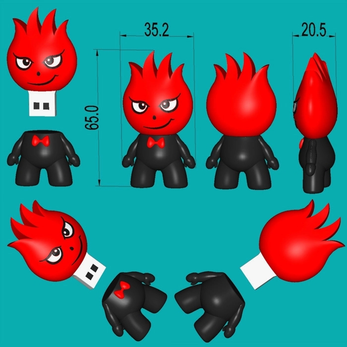 Custom Shape USB Flash Drives 3