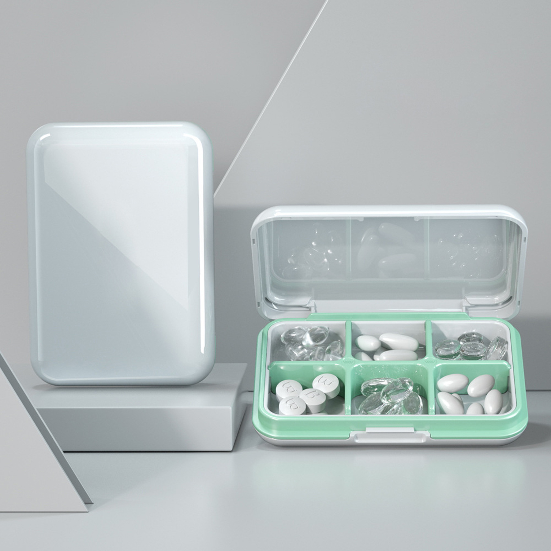 Travel Pill Organizer Medication Case 4