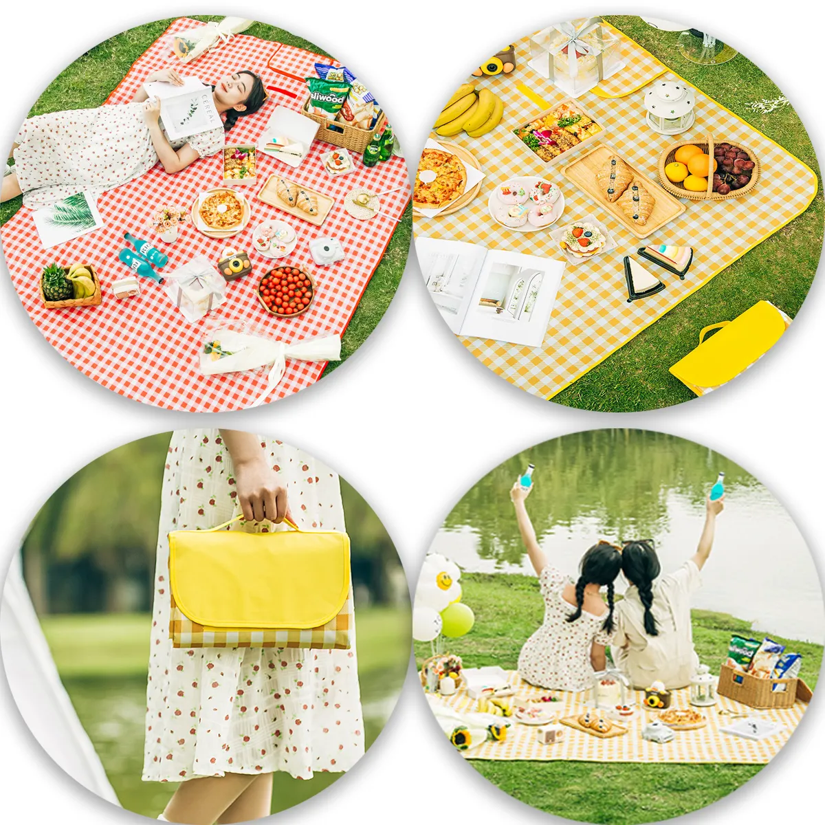 Waterproof Foldable Camping Outdoor Family Picnic Blanket 5