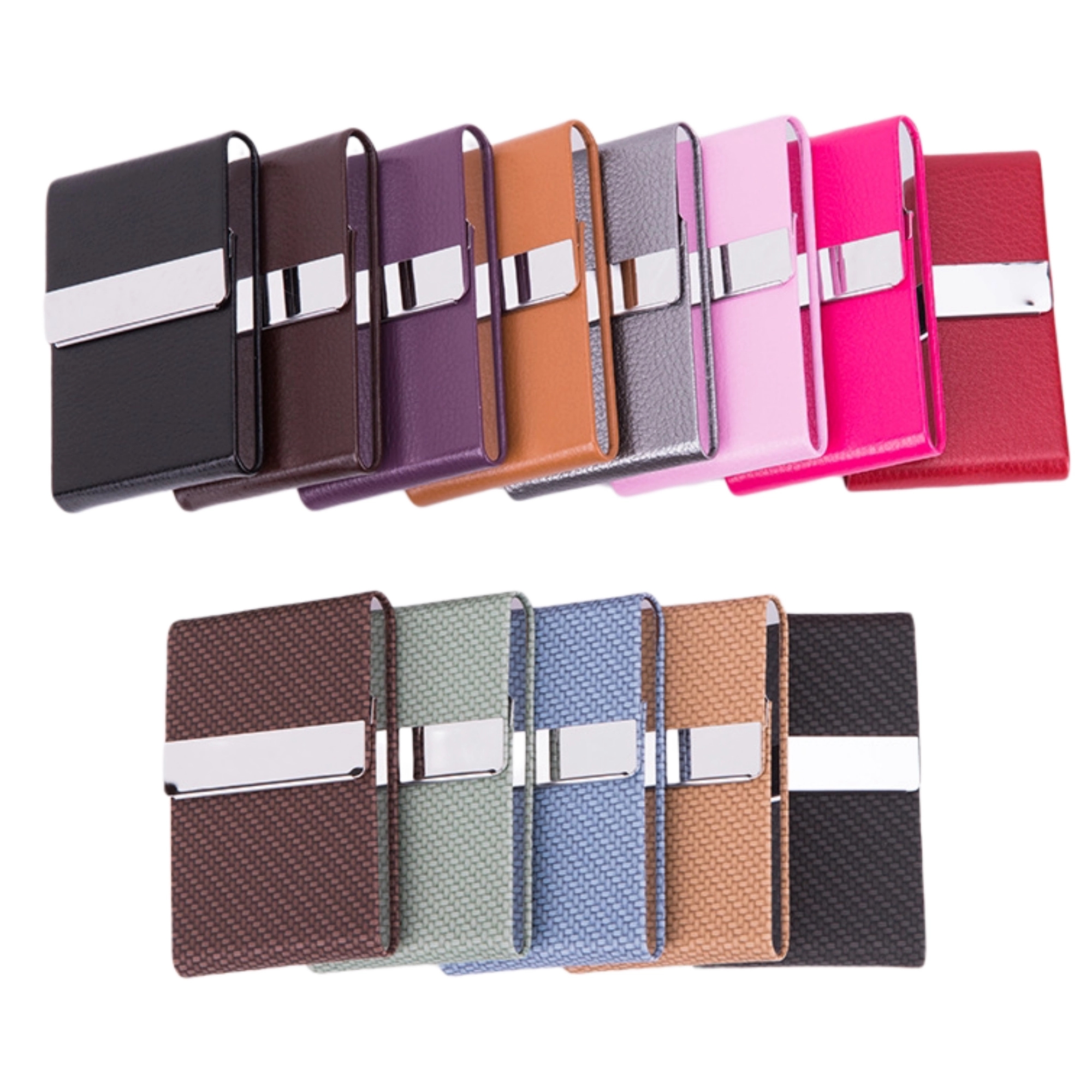 PU+ Stainless Steel Business Card Holder 17