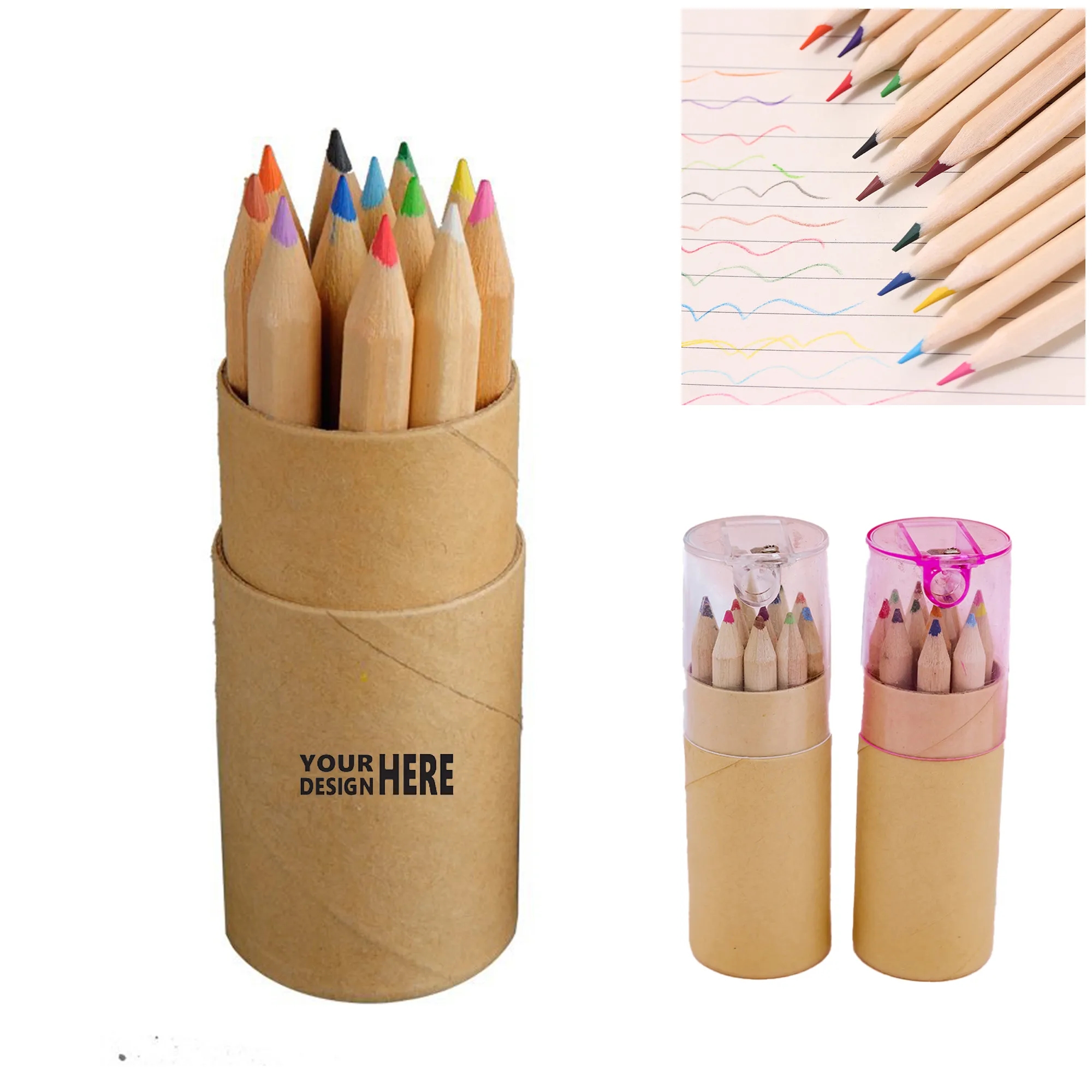 Mini Drawing Colored Pencils with Sharpener 2