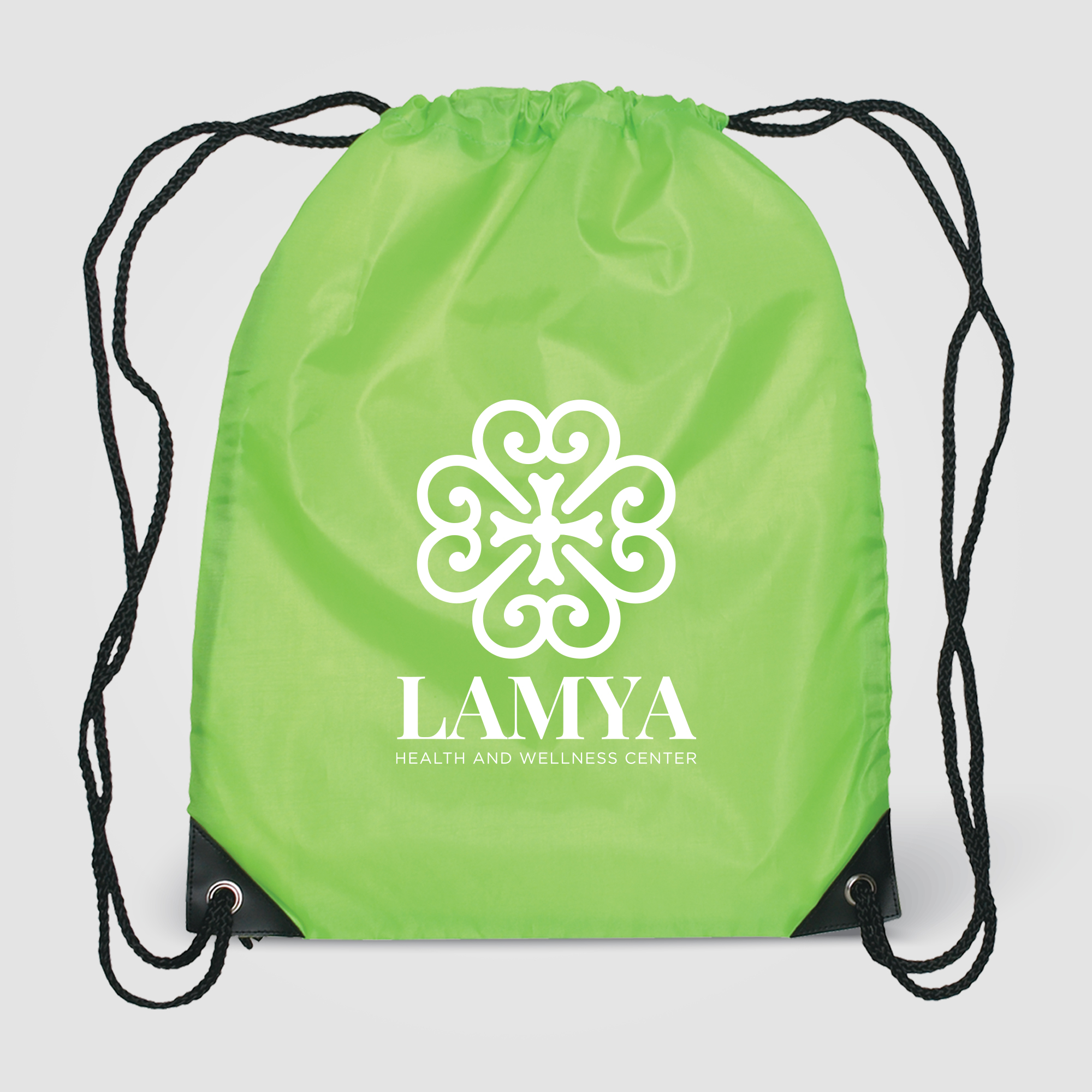 Vilda 210D Polyester Drawstring Backpack - Metallic Imprint 24