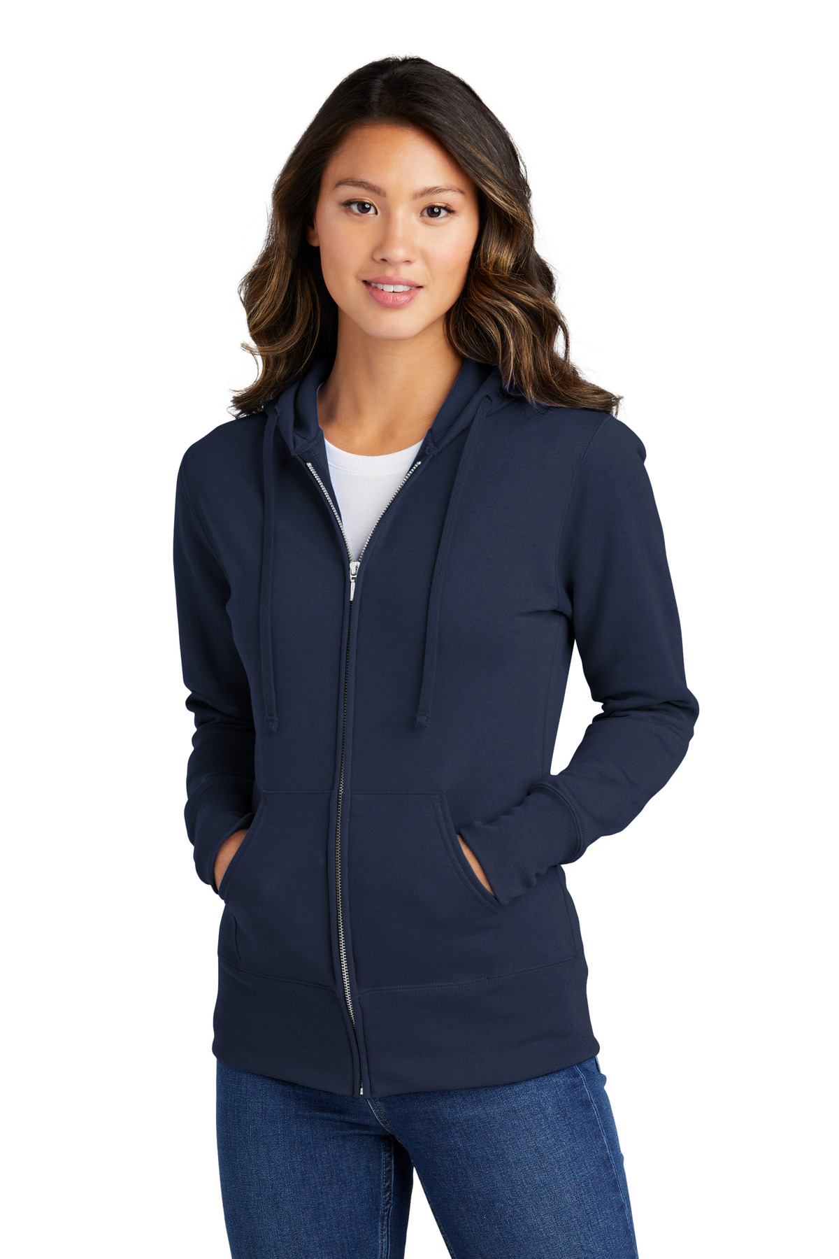 Port & Company® Women's Core Fleece Full-Zip Hooded Sweatshirt 24