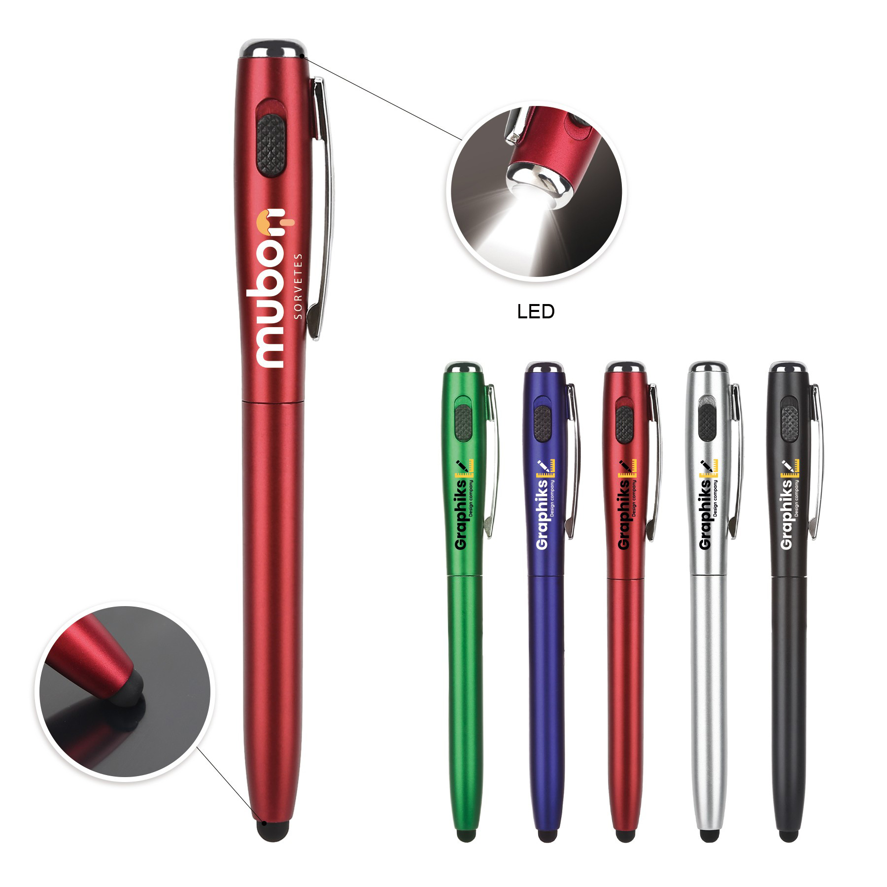 LED Stylus Ballpoint Pen 4