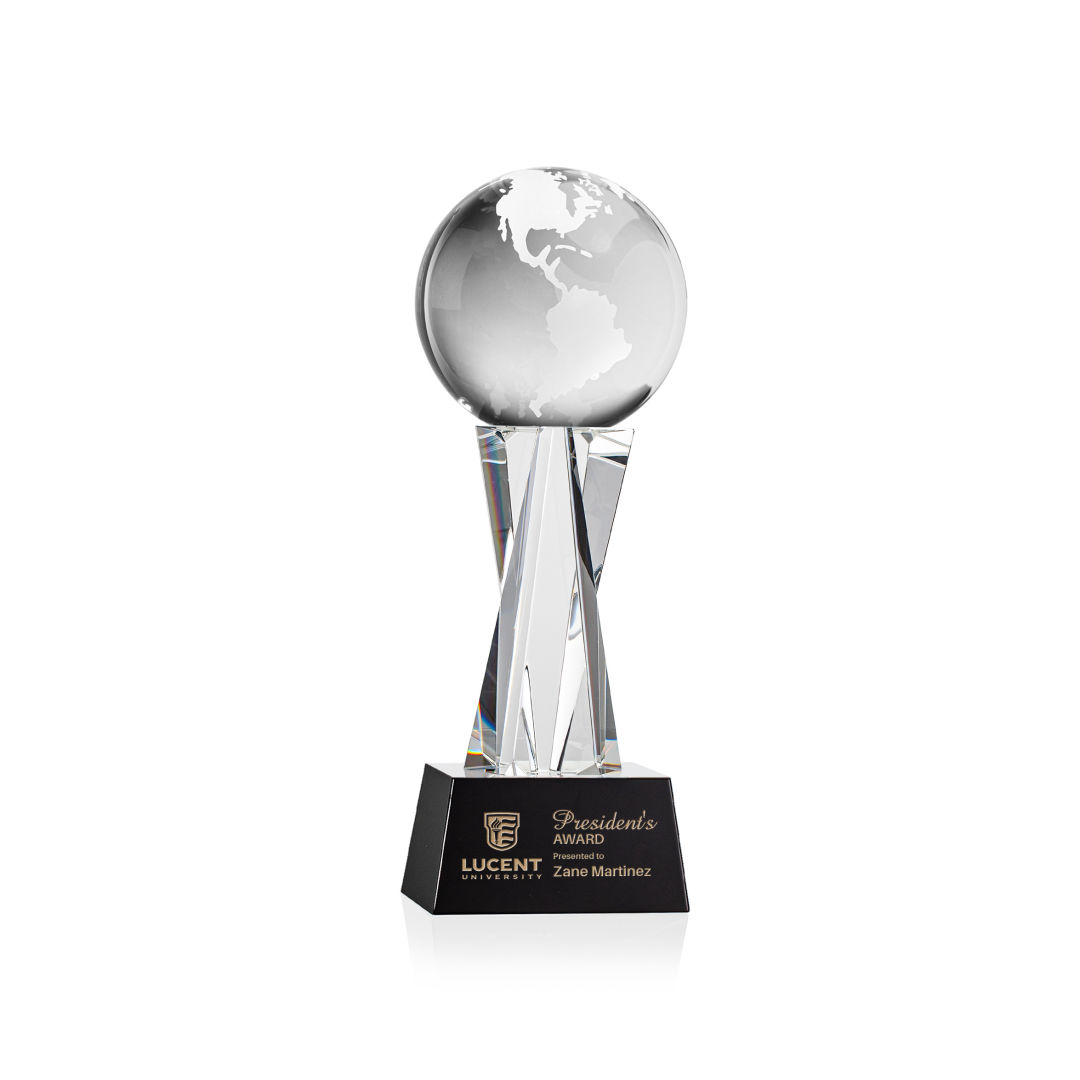 Globe Award on Grafton Base - Black 7