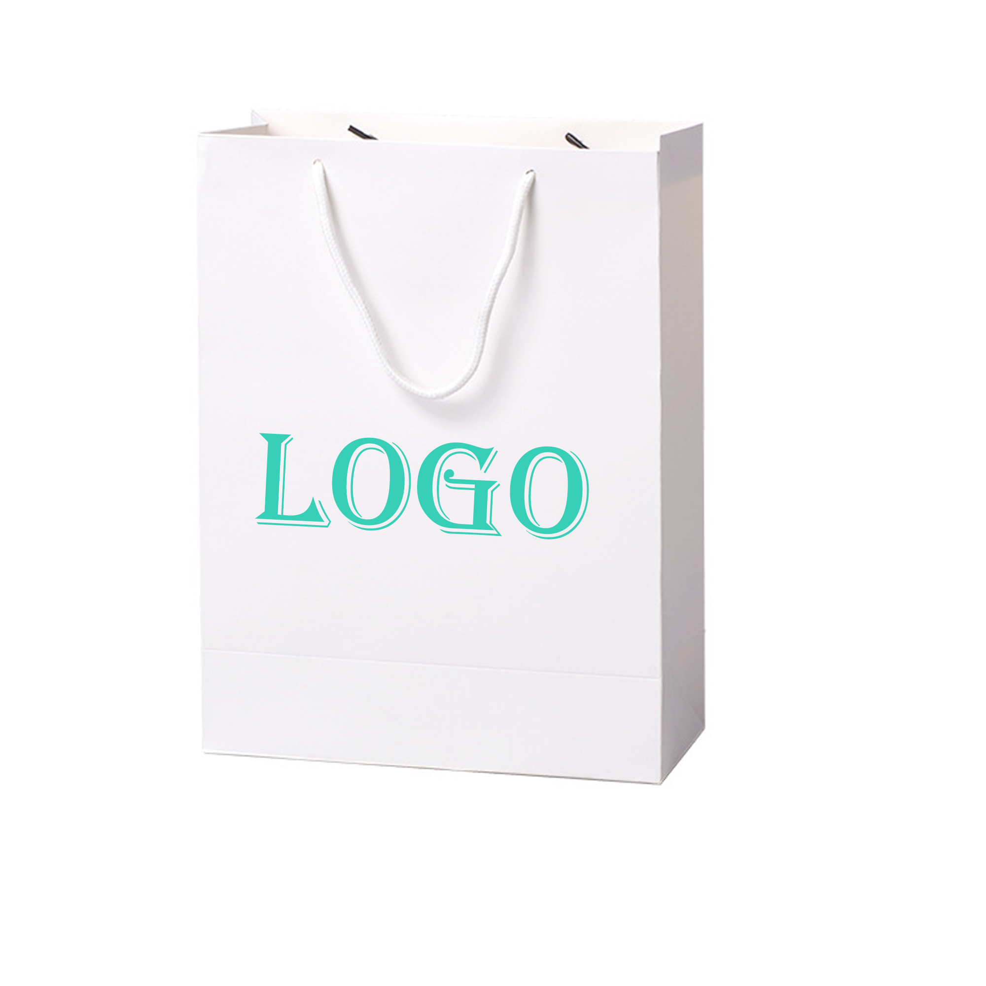 250GSM White Cardboard Laminated Shopping Bag
