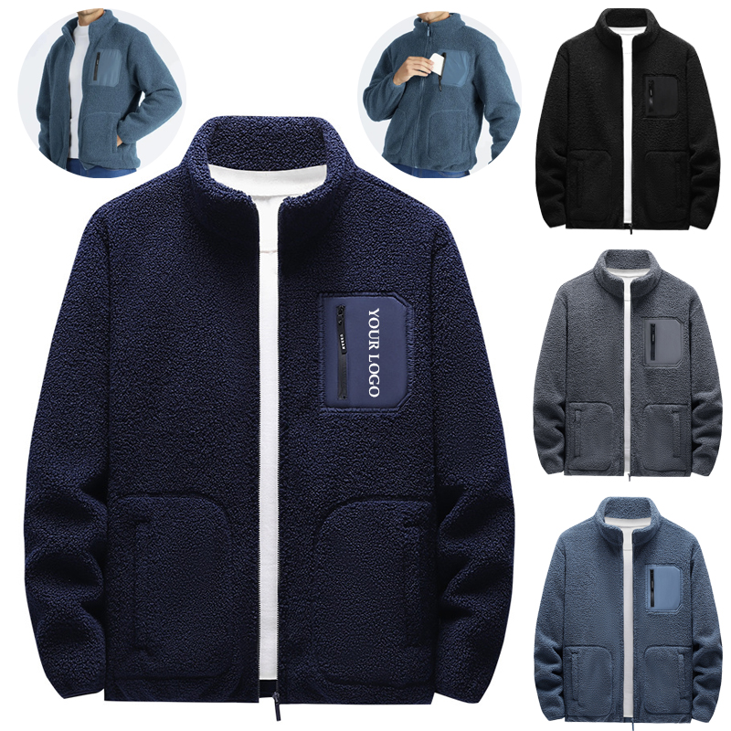 Men's Fleece Jackets Lightweight Full-Zip Fall Jacket 2