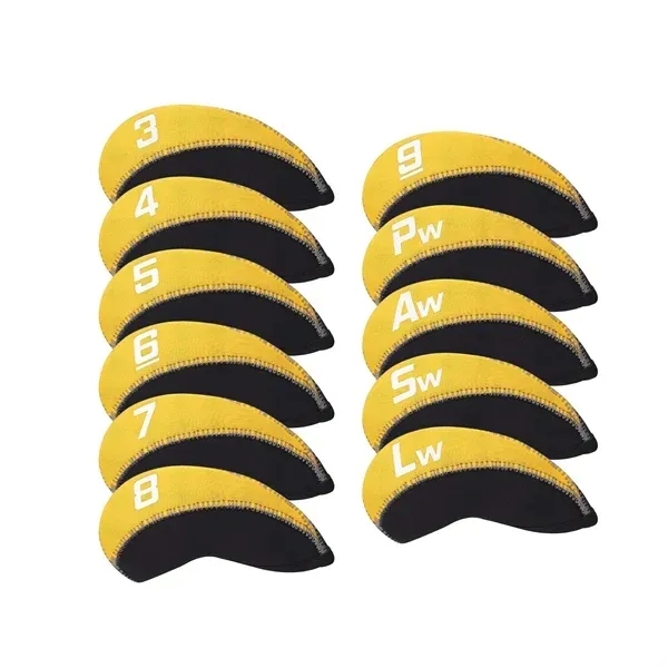 11-Piece Neoprene Golf Club Head Cover Set 1