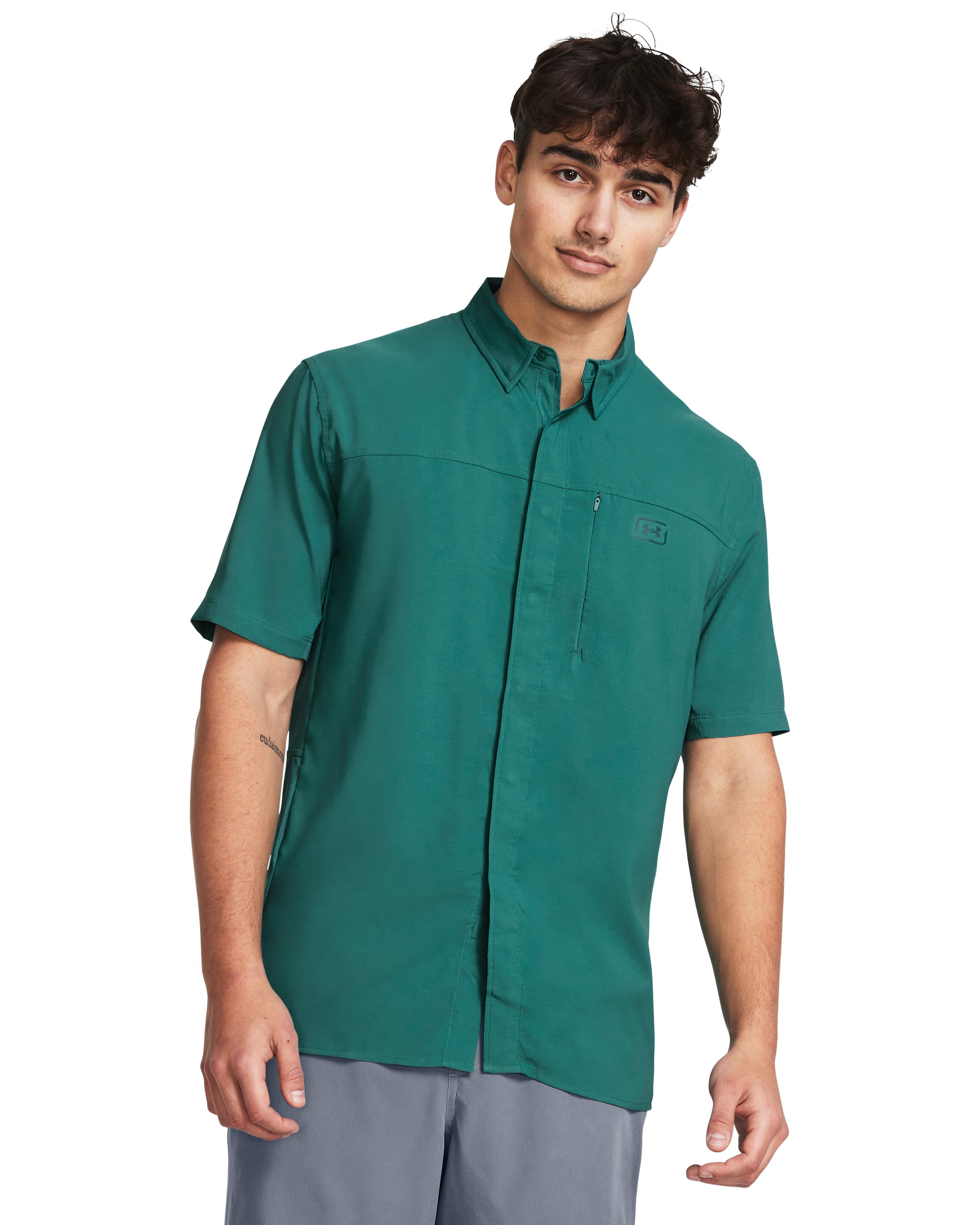 UA Fish Pro Hybrid Woven Men's Short Sleeve 9