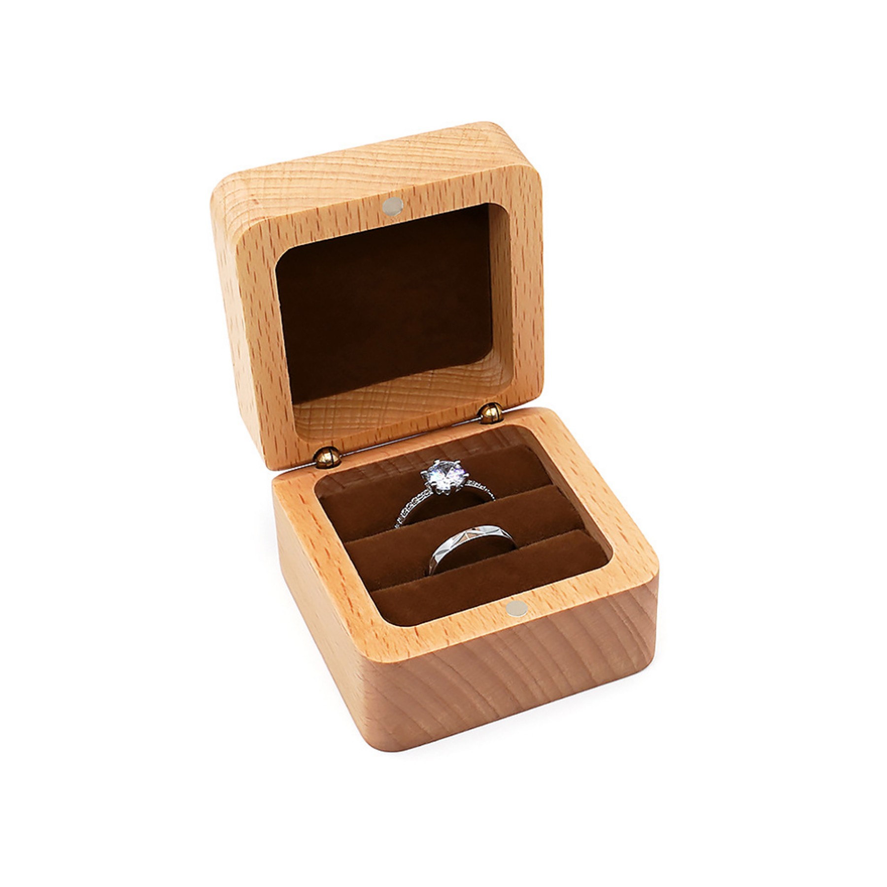 Delicate Walnut Jewelry Storage Box 2