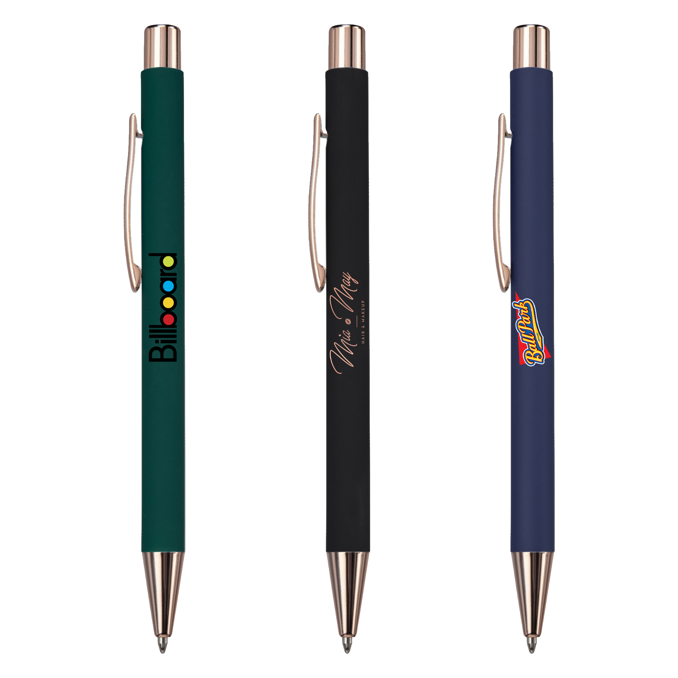 Kelvin-VII Soft Touch Pen with Rose Gold Accents 1