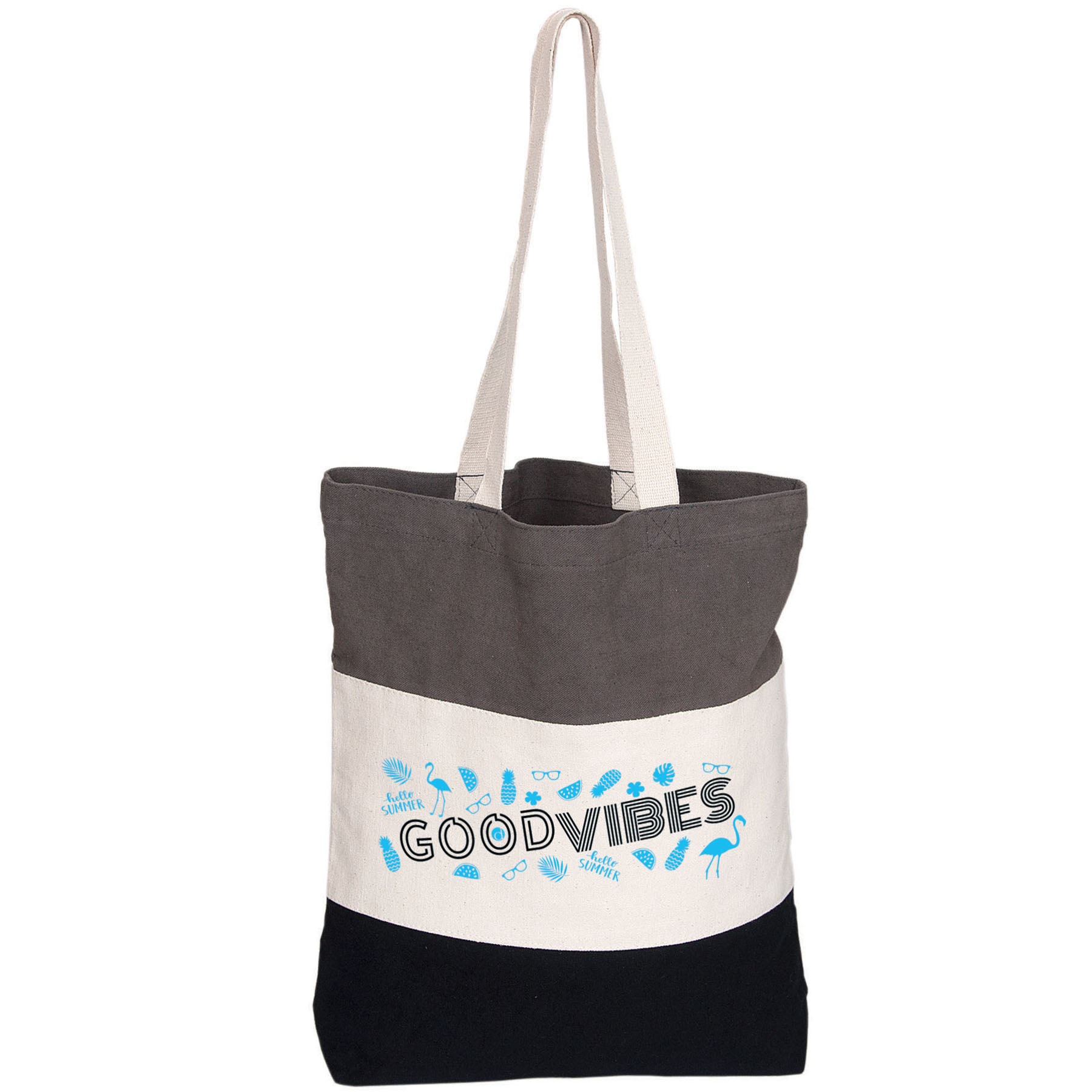 Tri-Colour Cotton Tote 10