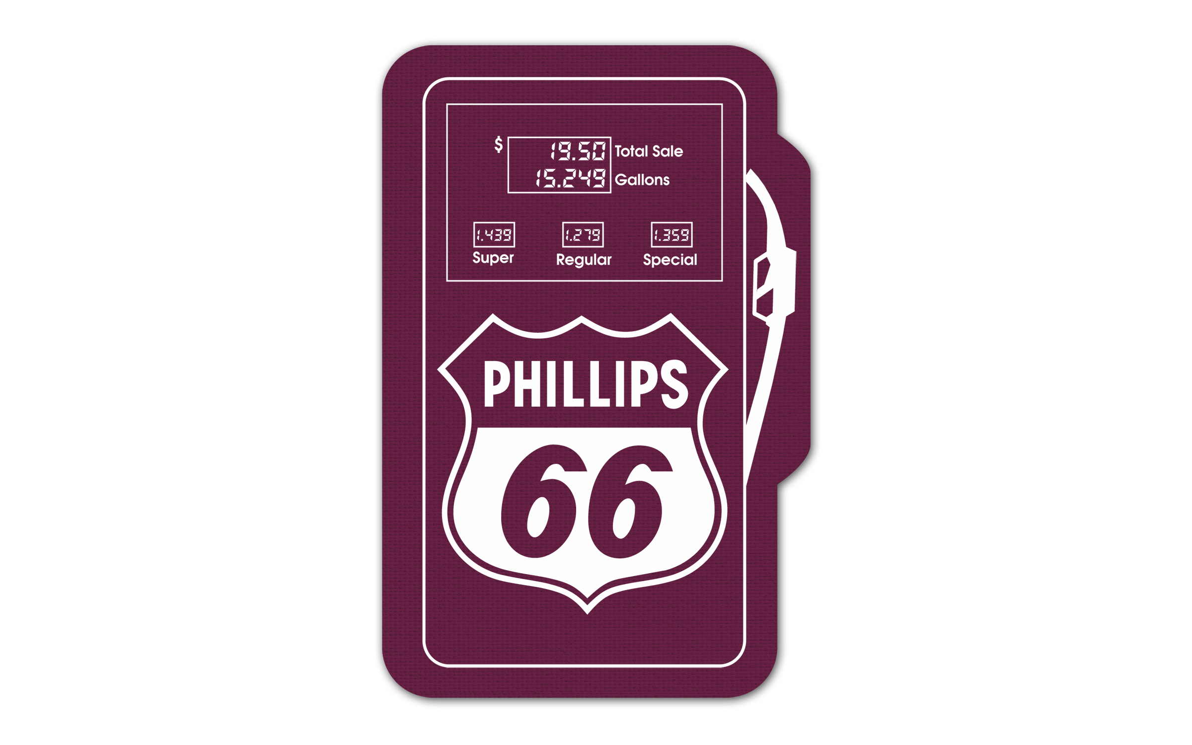 Gas Pump Vinyl Jar Opener 12