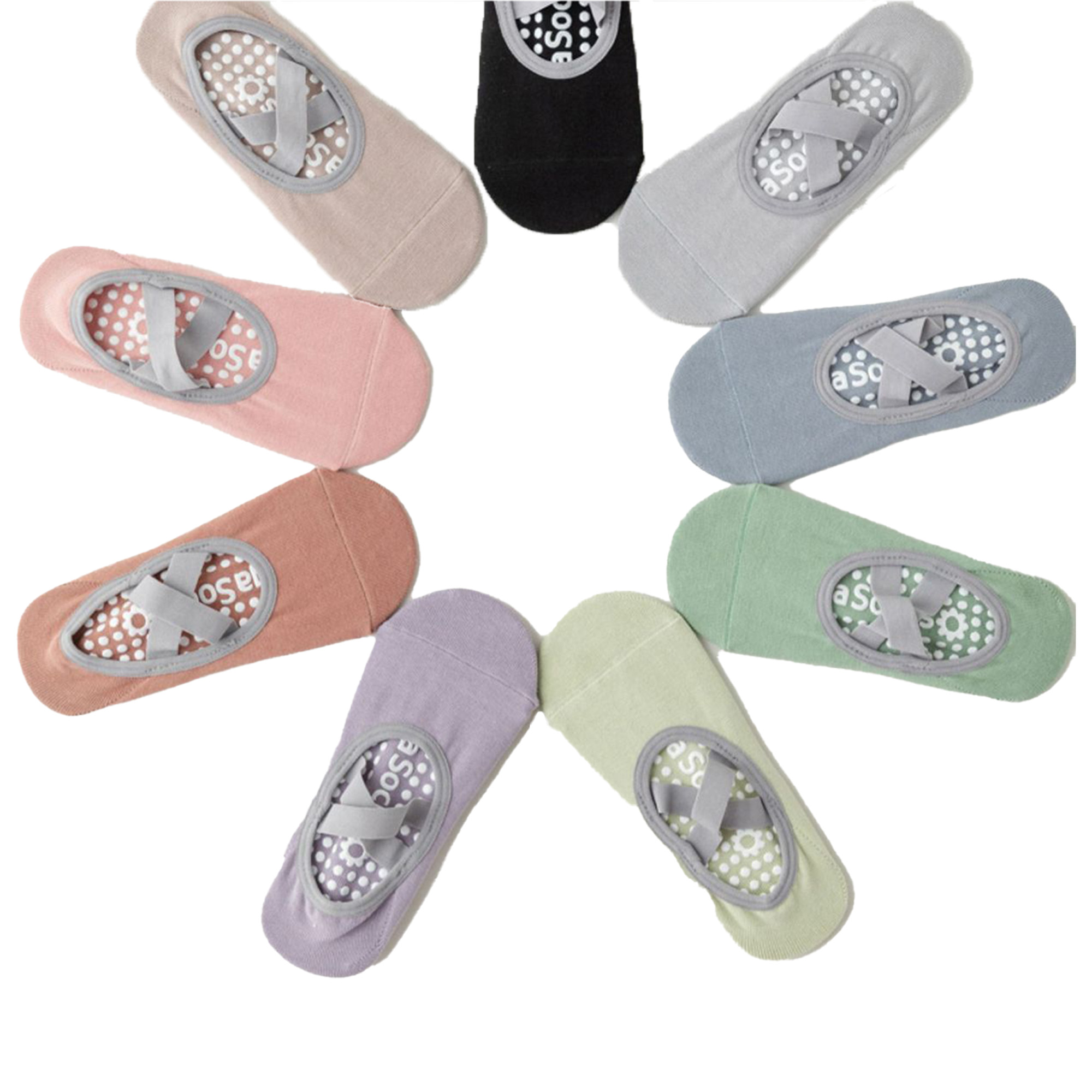 Yoga Sock for Women Non-Slip Grips and Straps 3