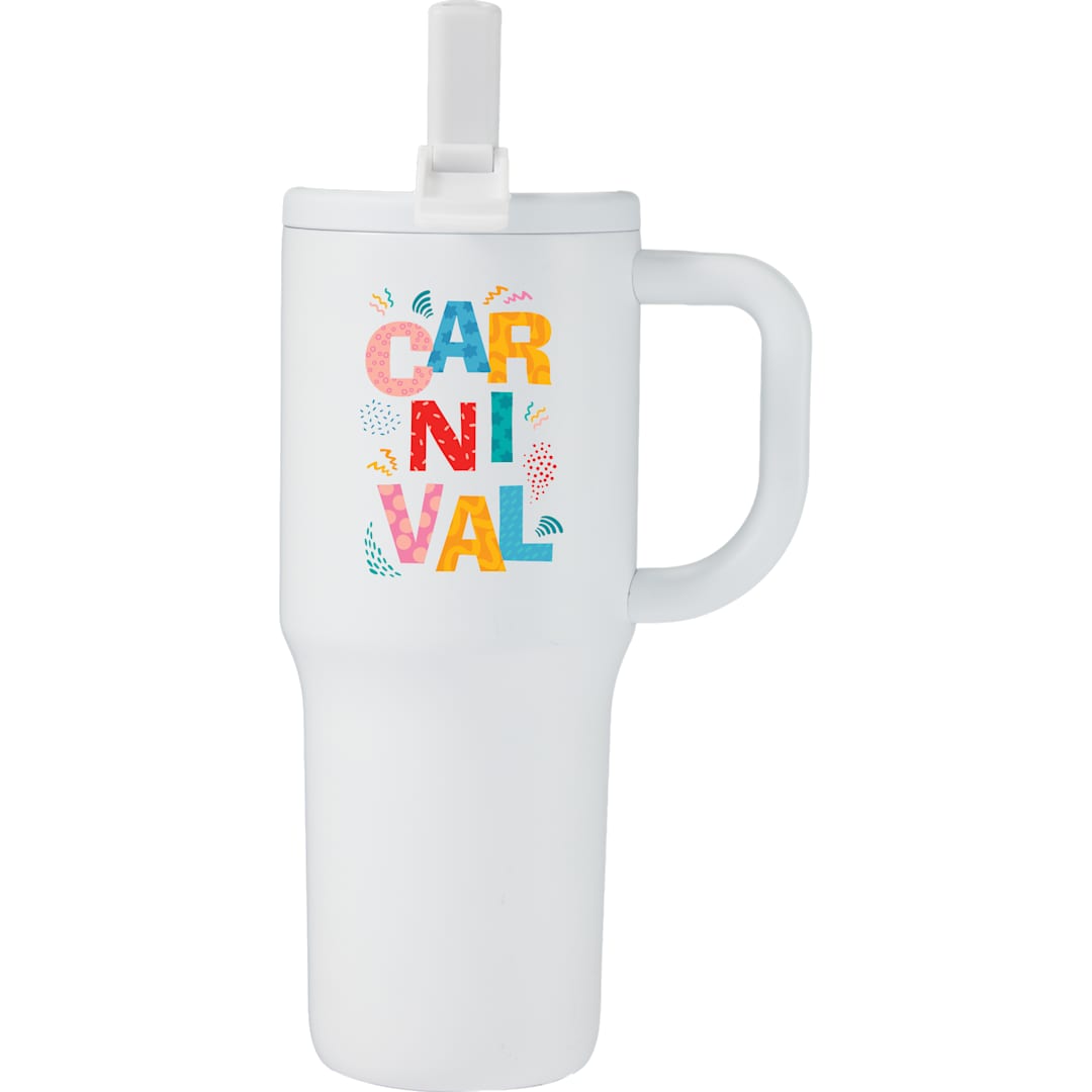 Alpine 30oz Vac Insul Mug w/protective straw cover 24