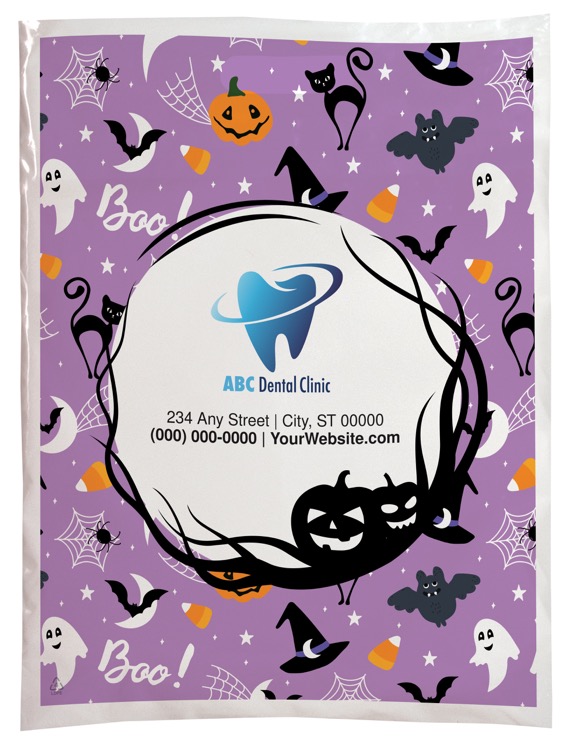 Halloween Scatter Design 1 Plastic Bags (12" x 15")