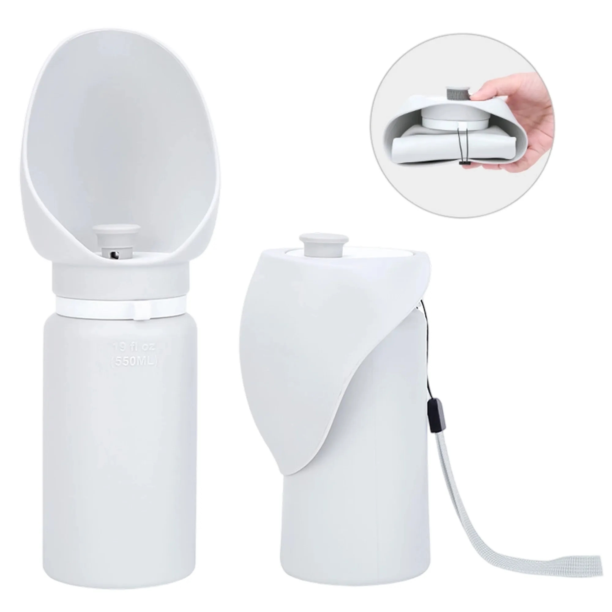 19oz Dog Outdoor Water Cup with Foldable Design 5