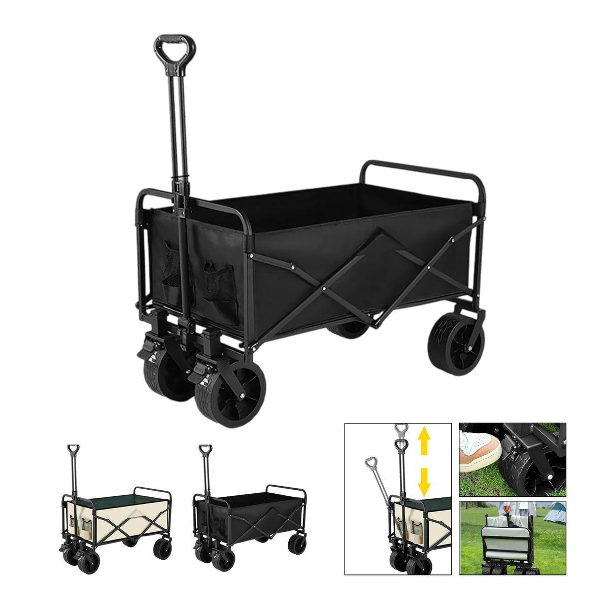 Portable Folding Utility Trolley for Outdoor Camping 1