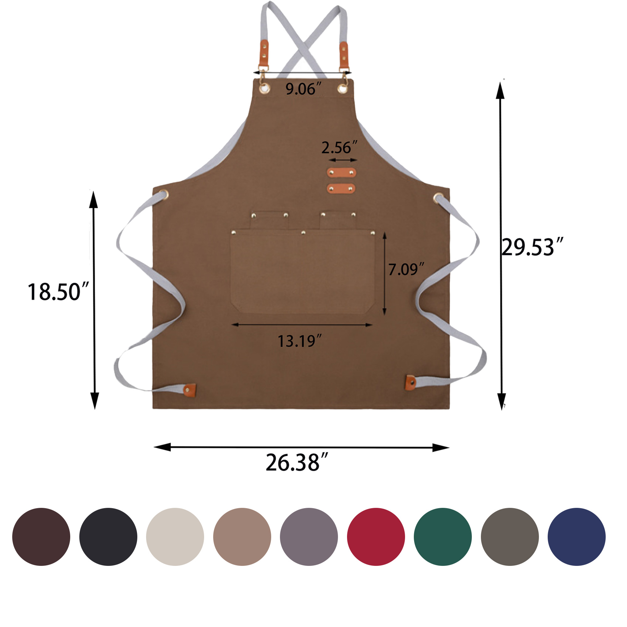 Cotton Canvas Apron for Cooking Gardening MOQ 20 2