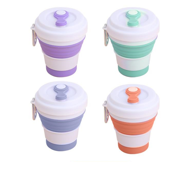 11.6OZ Collapsible Retractable Silicone Travel Cup 2