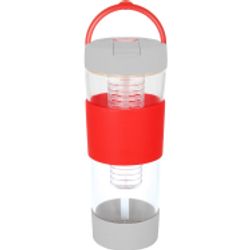Fusion - 24oz Glass Bottle with Built-In Fruit Infuser and No-Slip Silicone Sleeve 3
