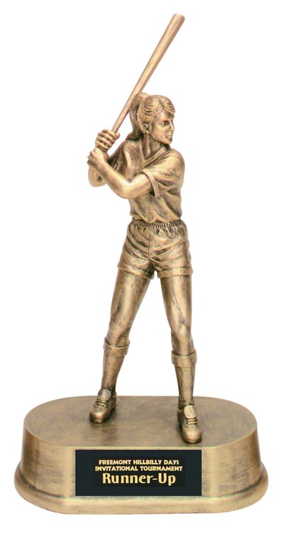 Softball Female Antique Gold Figure Award 2