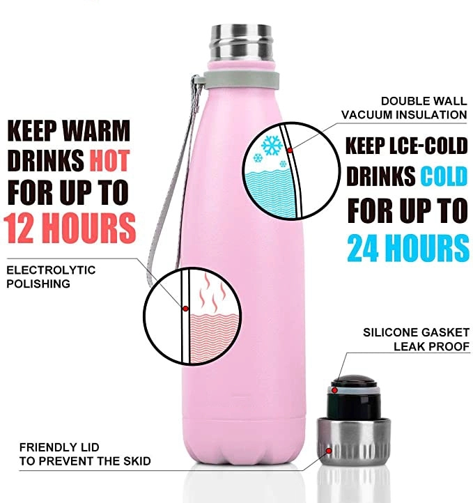17 Oz Stainless Steel Water Bottle 5