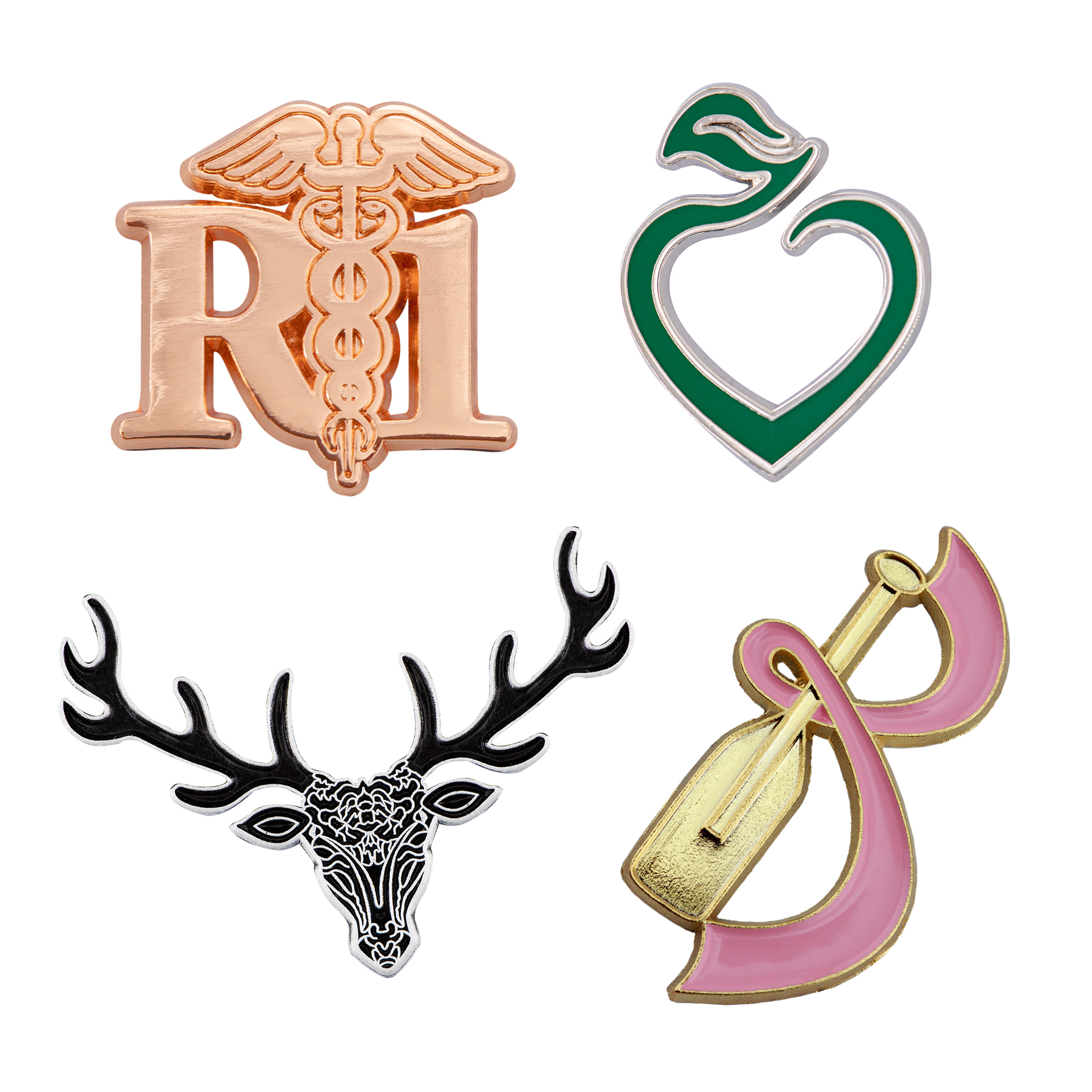 Custom Die Cast Lapel Pins (1-1/4")