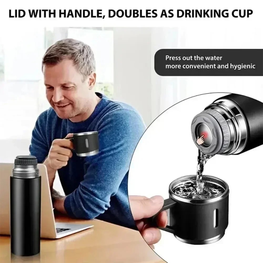 Stainless Steel Vacuum Insulated Bottle Mugs Office Gift Set 3