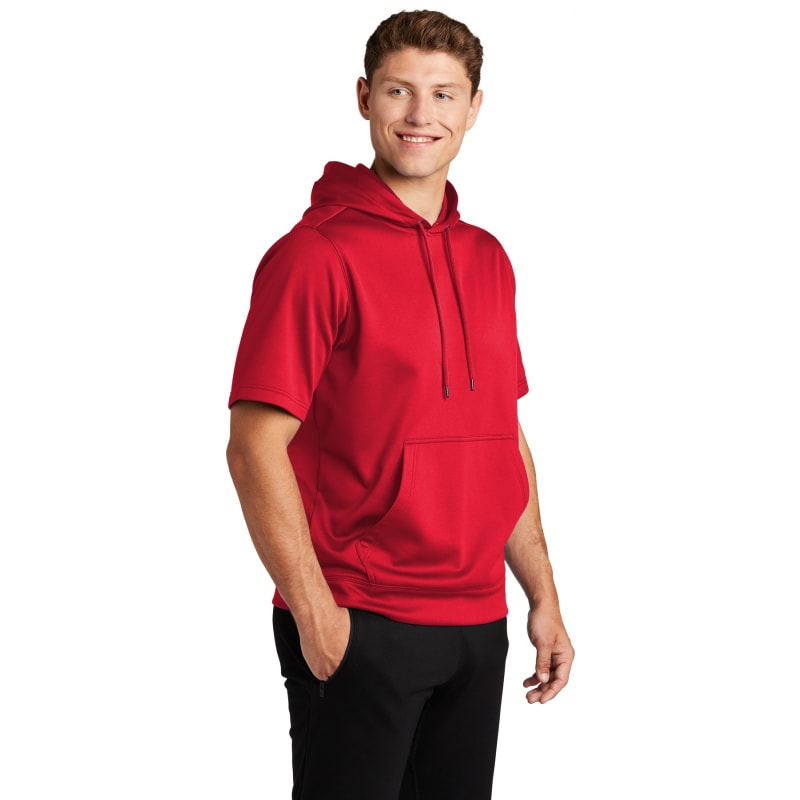 Sport-Tek Sport-Wick Fleece Short Sleeve Hooded Pullover., custom hoodie or sweatshirt with logo imprint 22