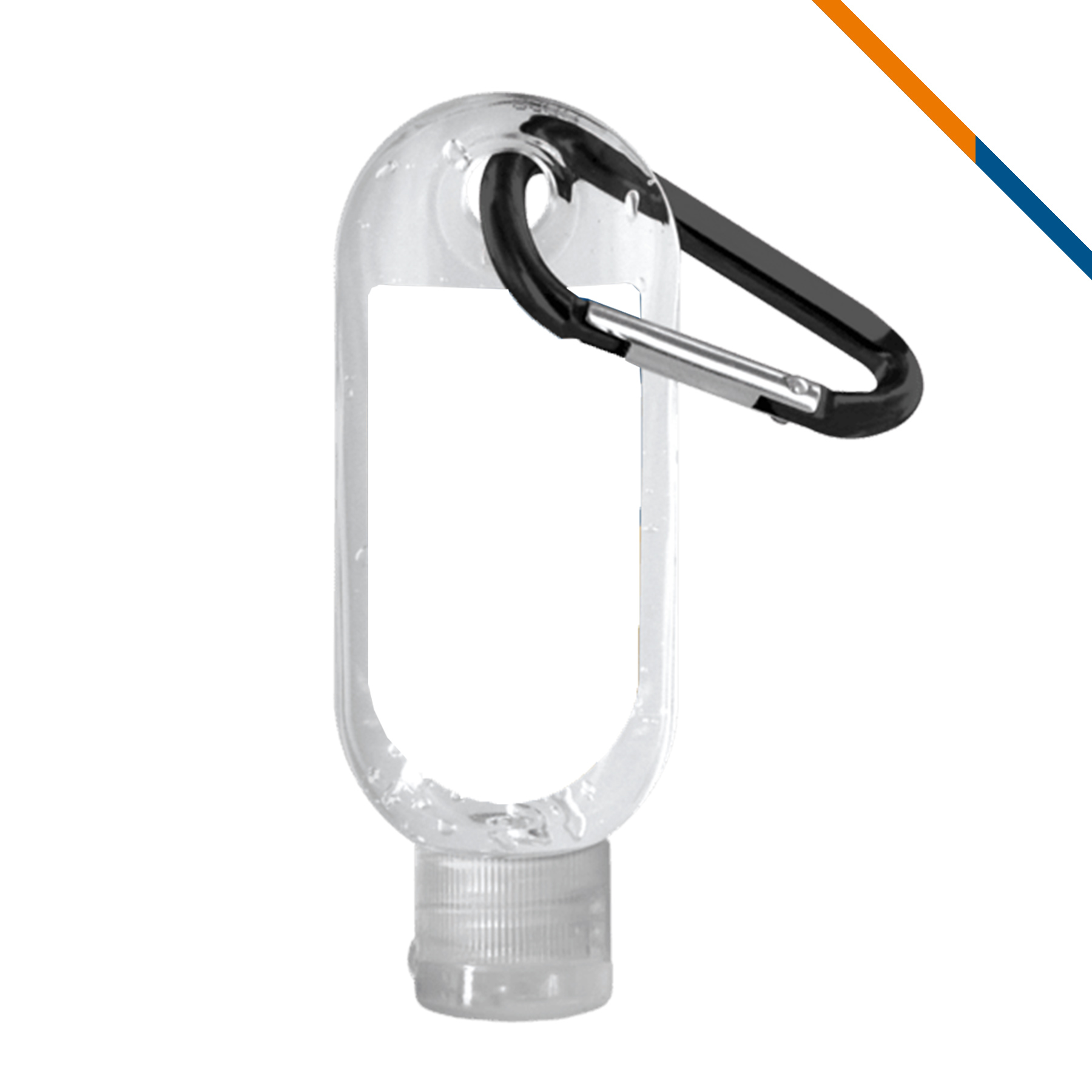 PureVibe Clear Bottle Clear Sanitizer With Carabiner - 1.9 OZ. 16