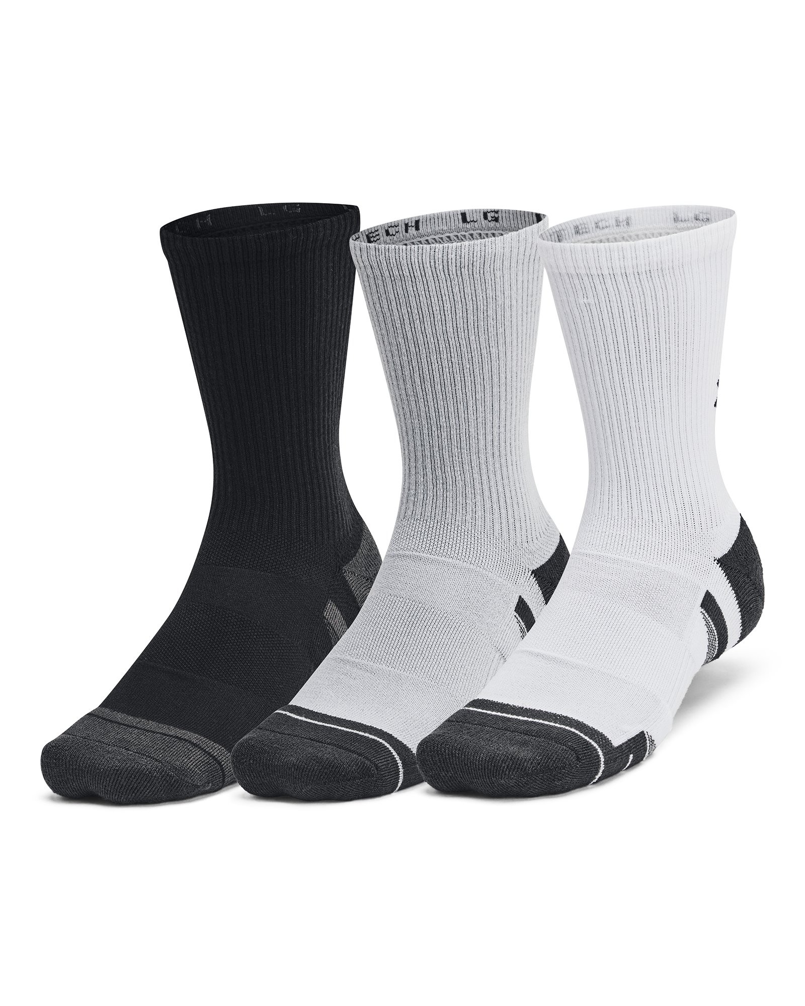 UA Performance Tech Unisex 6-Pack Crew Socks 5