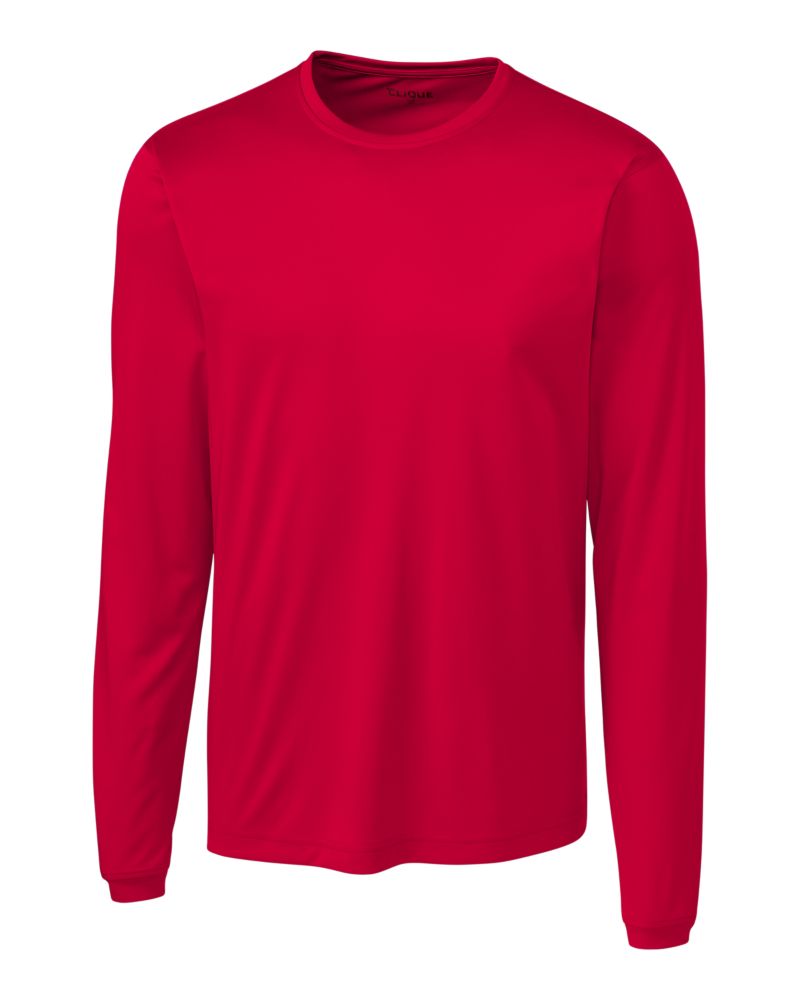 Clique Spin Solution-dyed Performance Jersey Mens Long Sleeve Tee 15