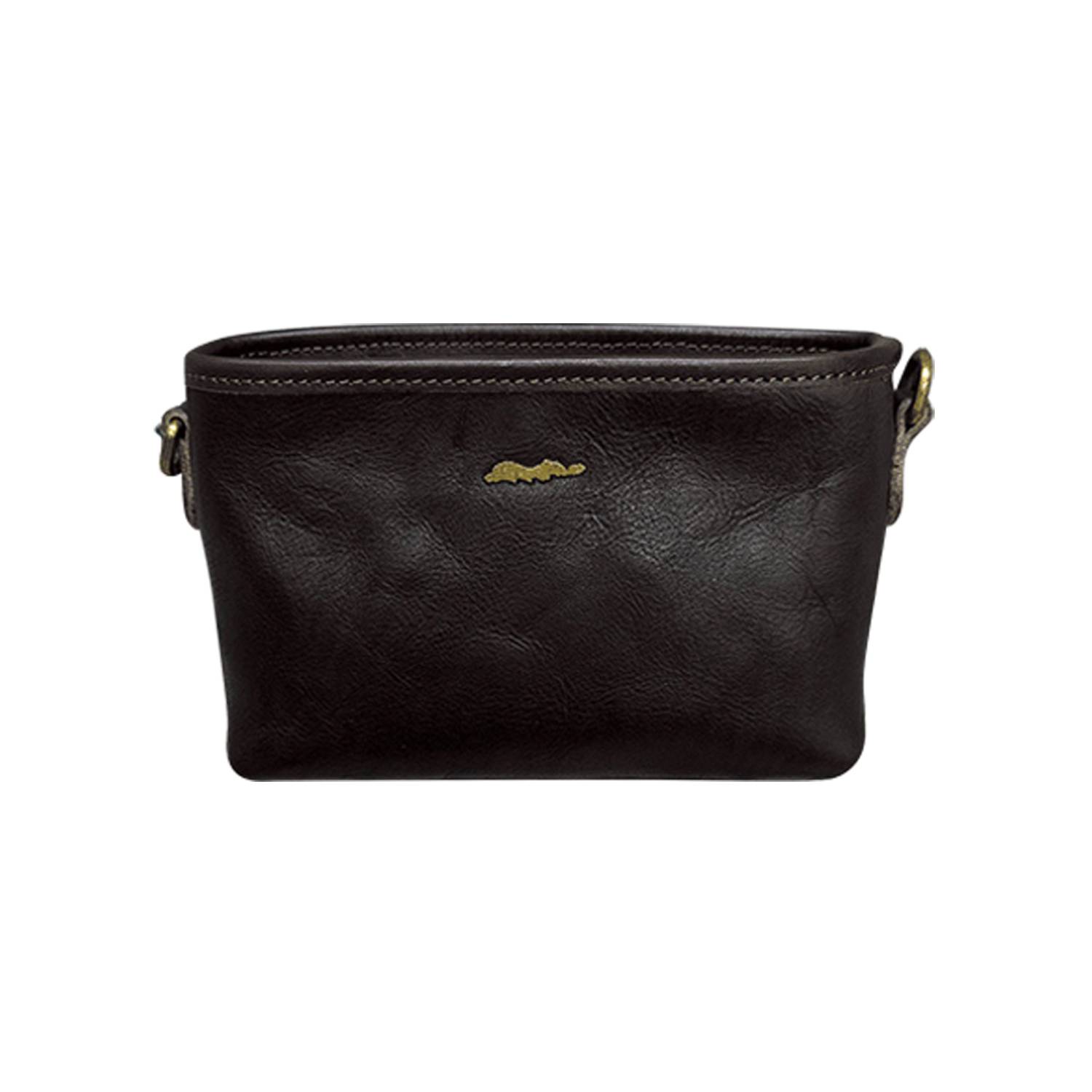 Genuine Leather Single Shoulder Retro Wide Crossbody Bag 6