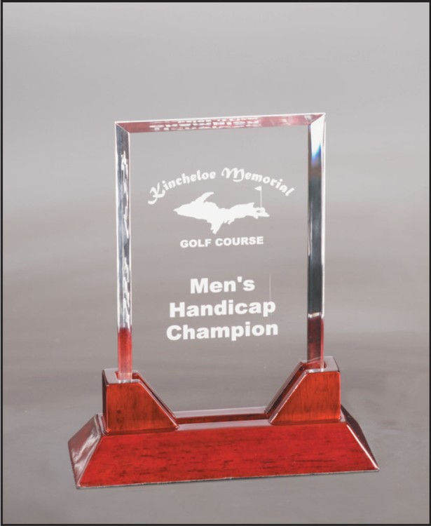 8 3/4" Prestige Rectangle Acrylic Award 2