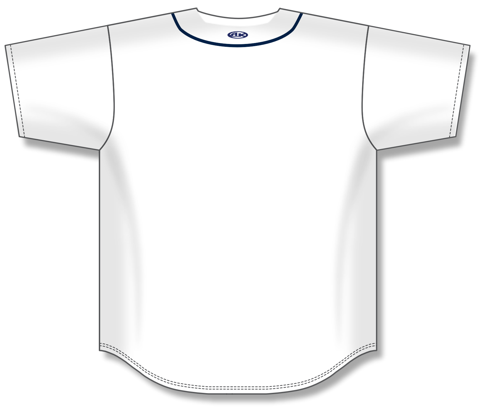Full Button Baseball Jerseys BA5500-DET-G01 3