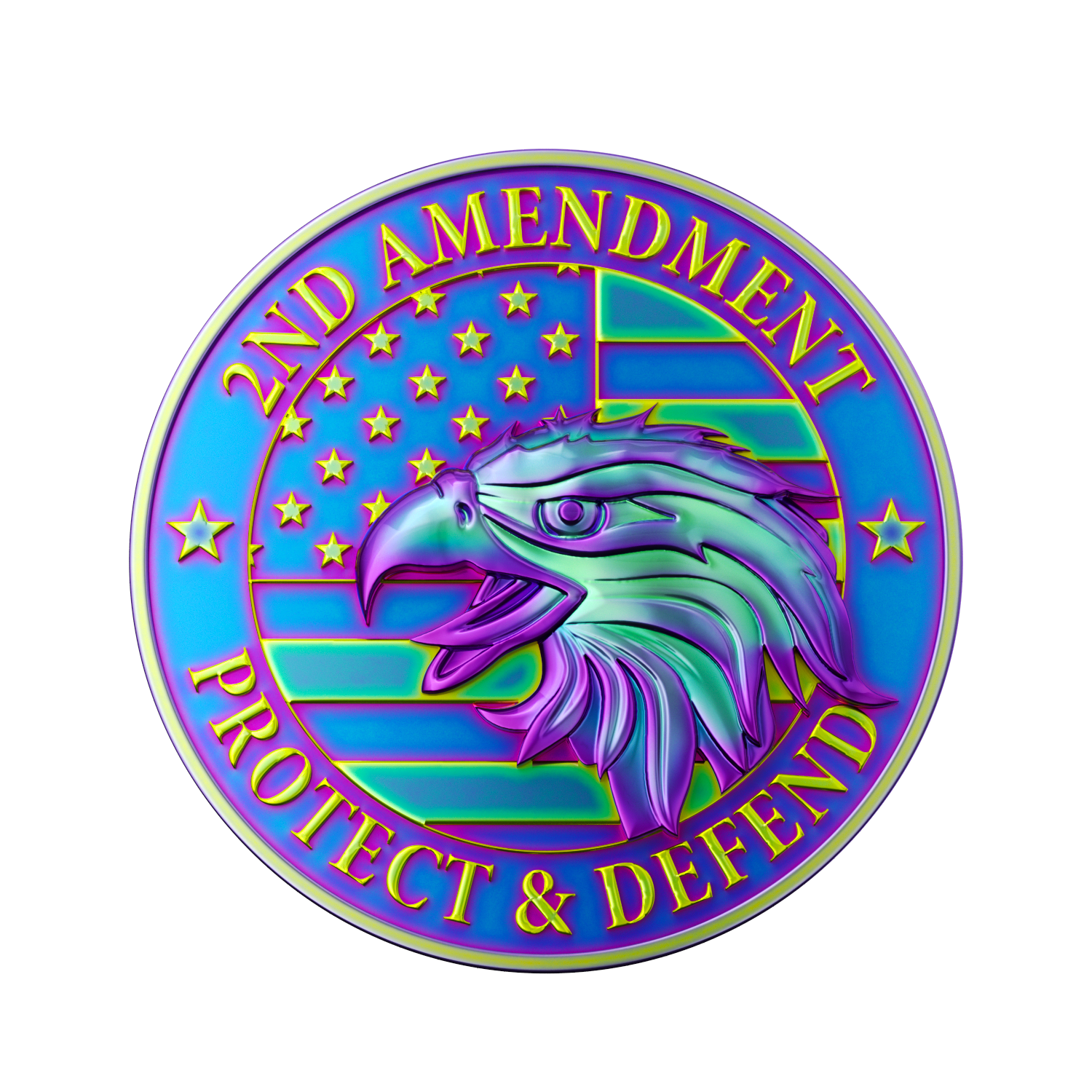 Custom 2D Die Struck Mint Coins 2.25" 2