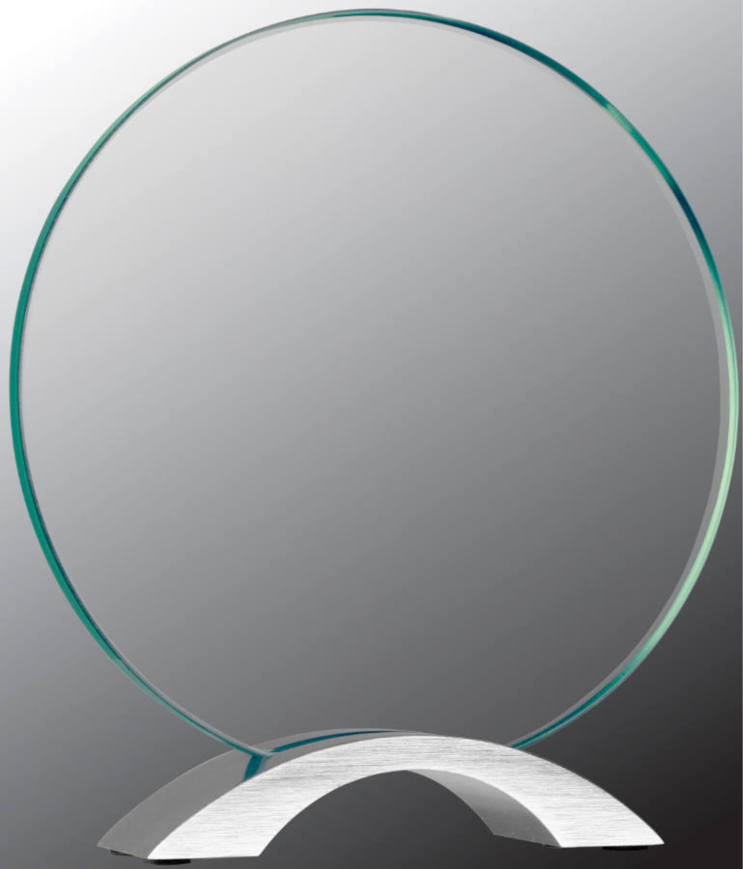 8 1/2" Round Cosmic Glass with Silver Base Award 3