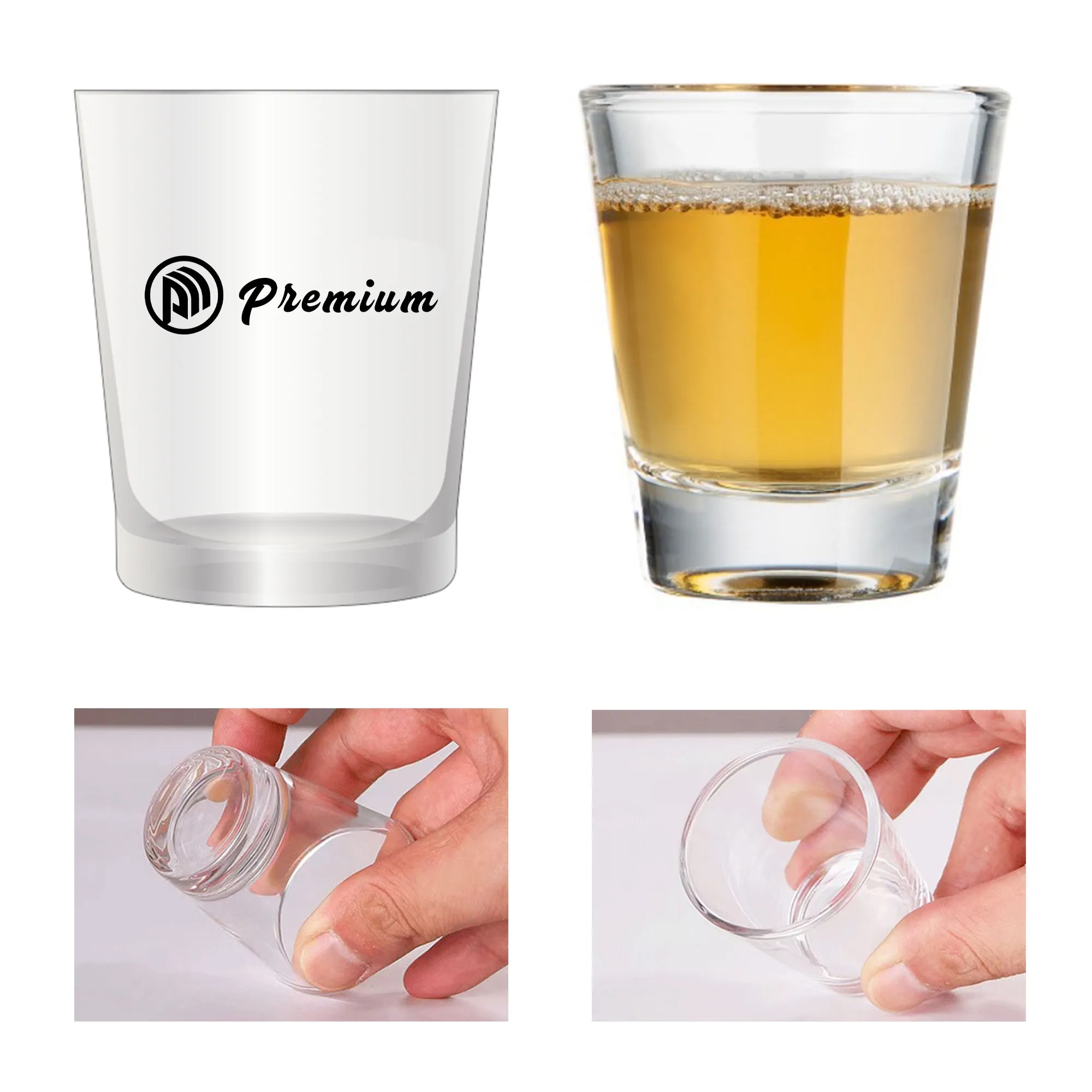 Full Color 2 Oz. Shot Glasses