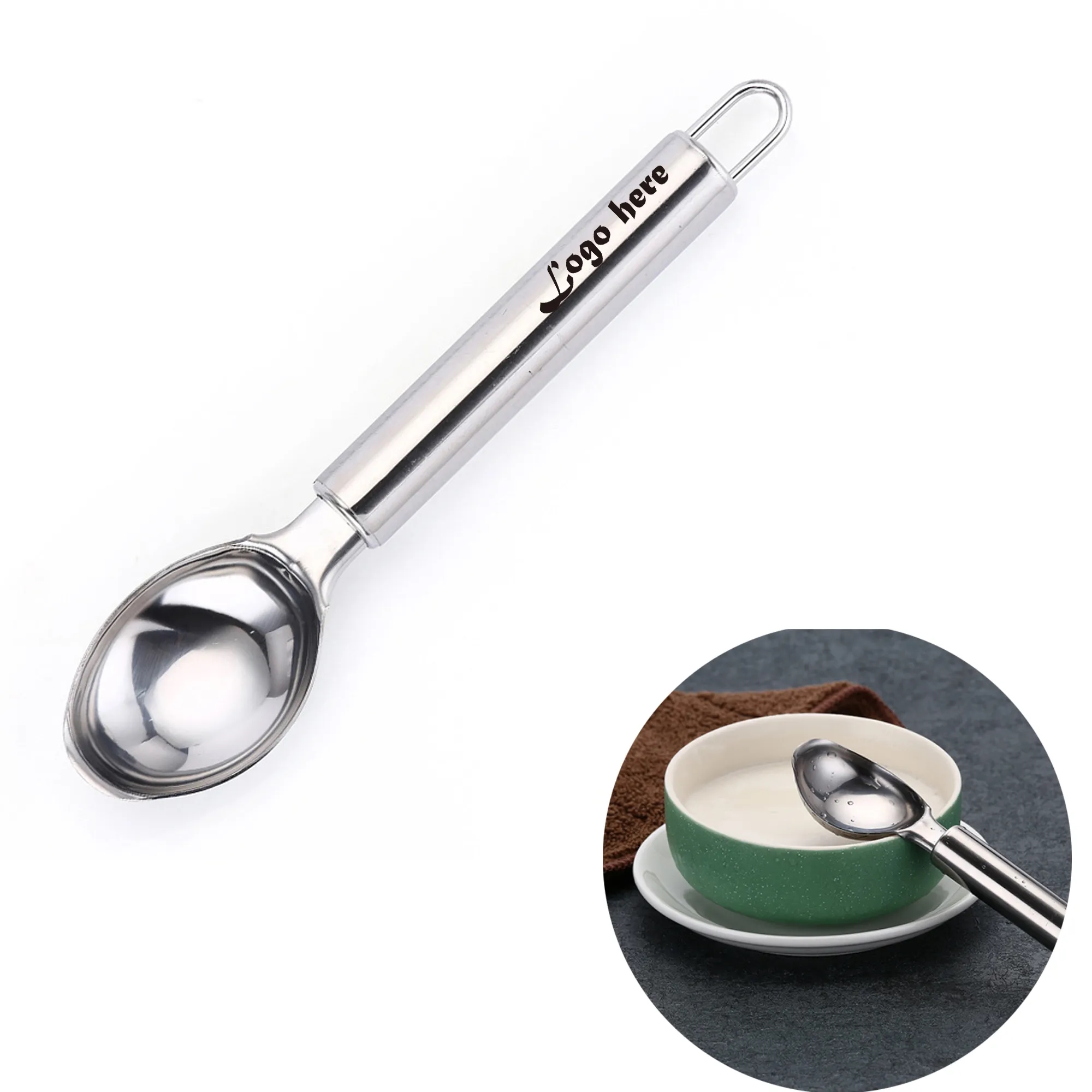 MOQ 50PCS Stainless Steel Ice Cream Scoop Kitchen Accessorie 2