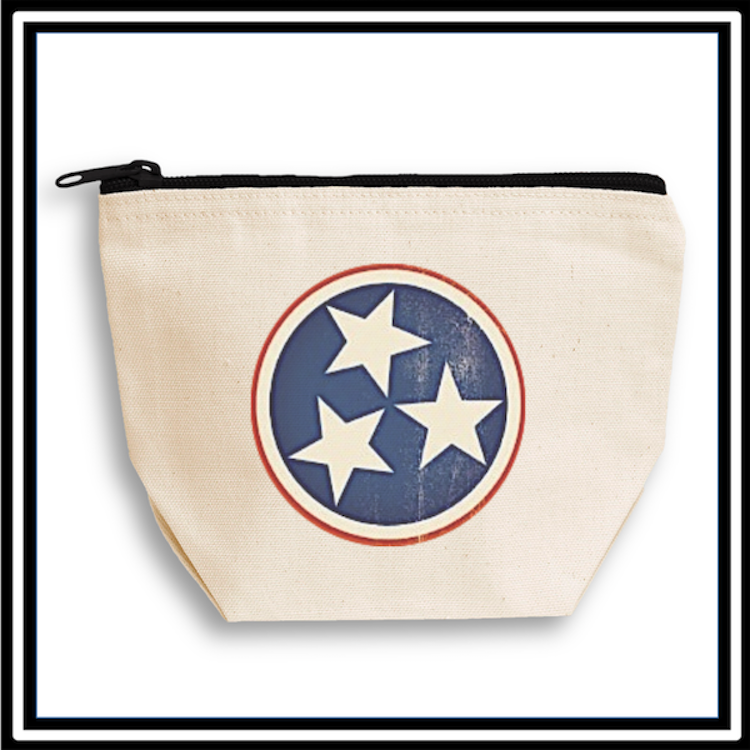 Canvas Libby Lu Pouch with Black Zipper 2