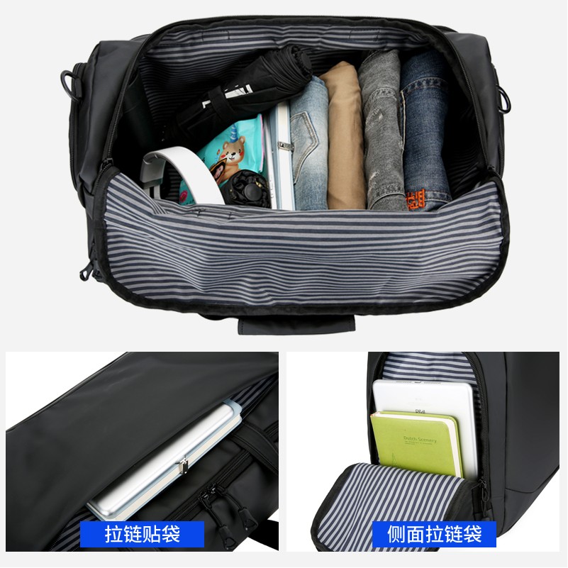 Gym Duffel Bag With Various Text, Large Sports Bag 3