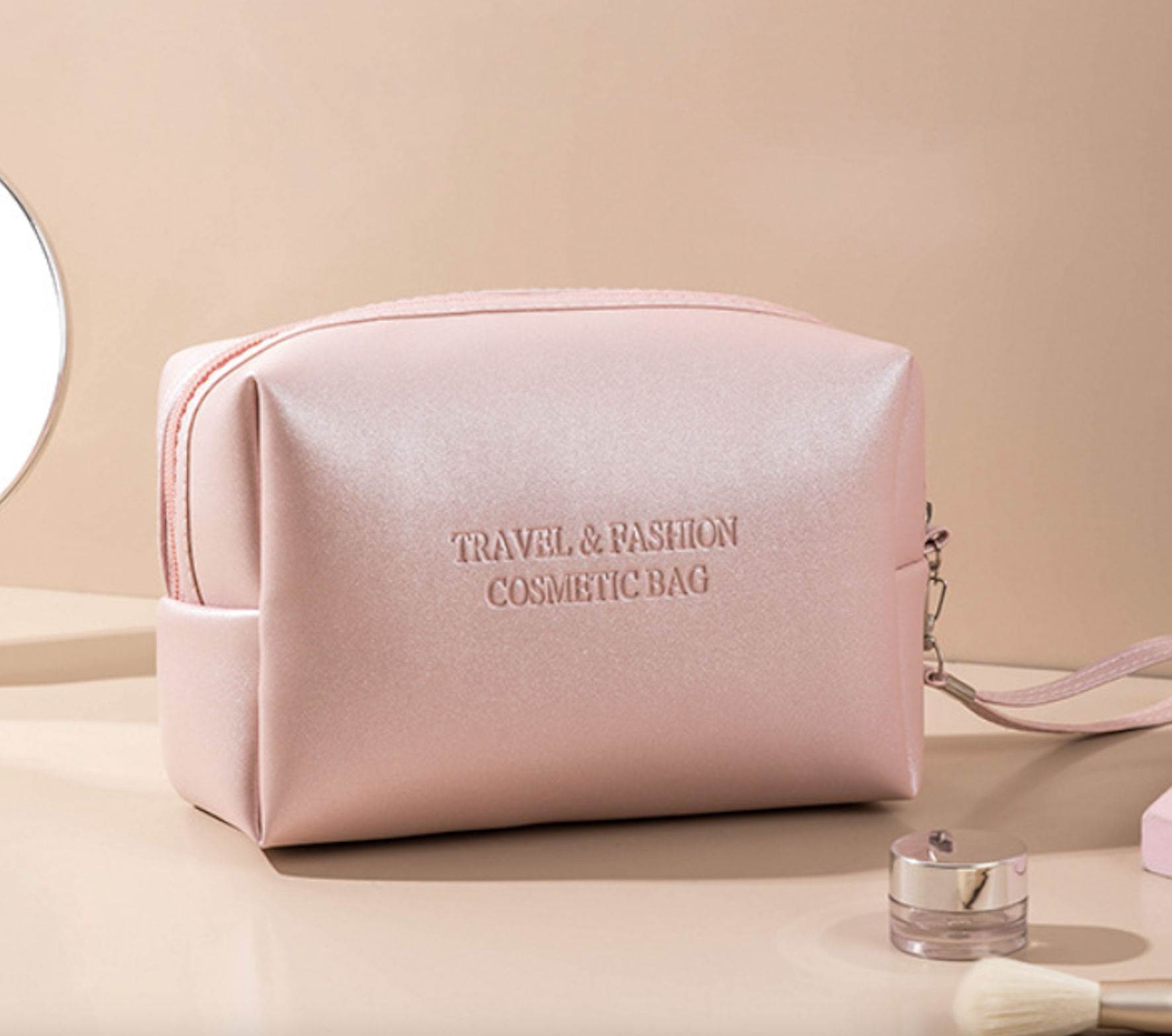 PU Leather Waterproof Travel Toiletry Storage Bag 2