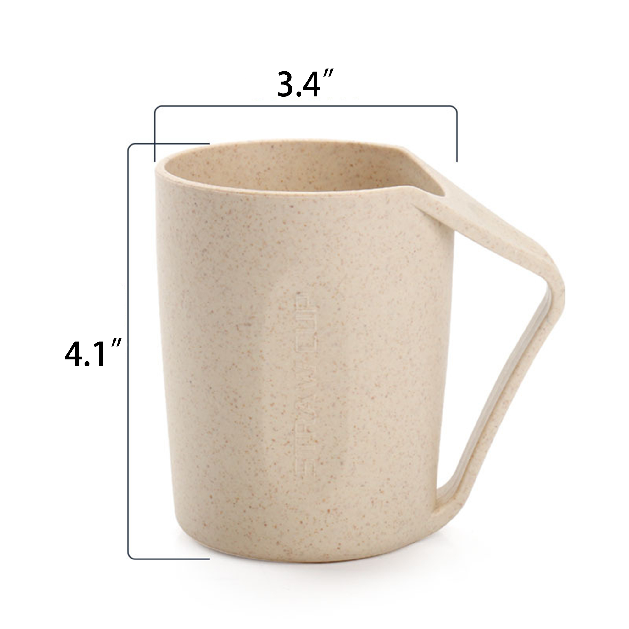 Sustainable Wheat Straw Bathroom Cup For Daily Oral Care 3