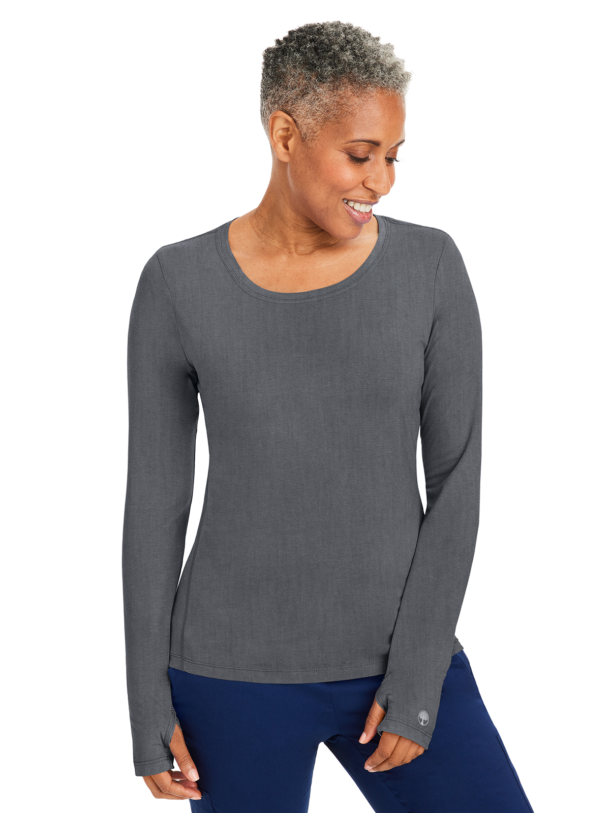 Healing Hands - HH Knits - Women's Pocketless Mackenzie Crew Neck Underscrub Tee 5