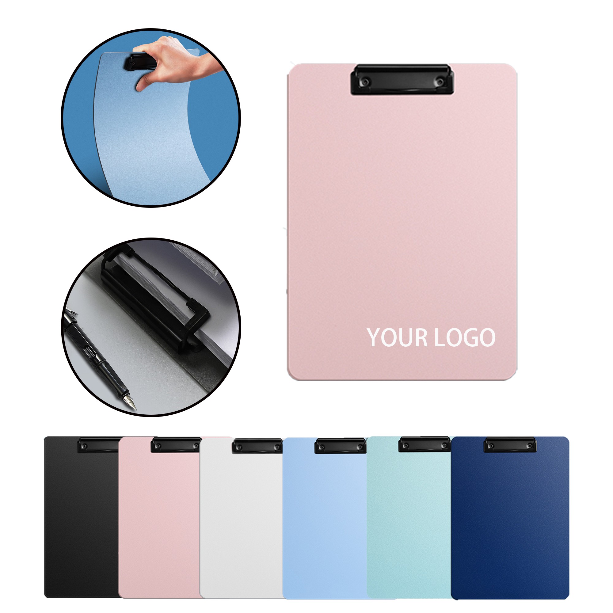 MOQ:50pcs Stainless Steel Clipboard Gold 1