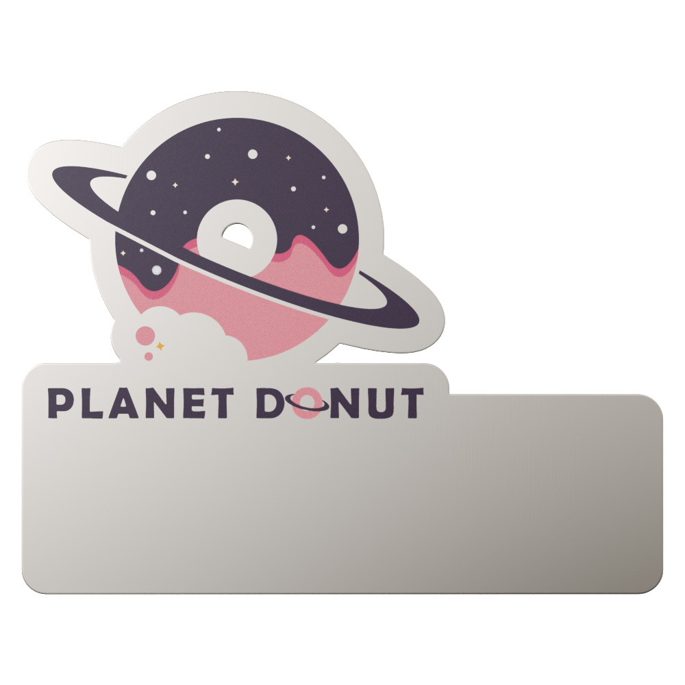 Texture Tone® Custom Shaped Name Badge (Extra Large) 2