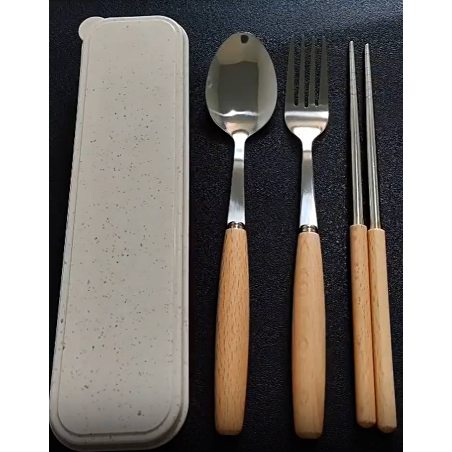 Stainless Steel Cutlery Set With Wooden Handle 4